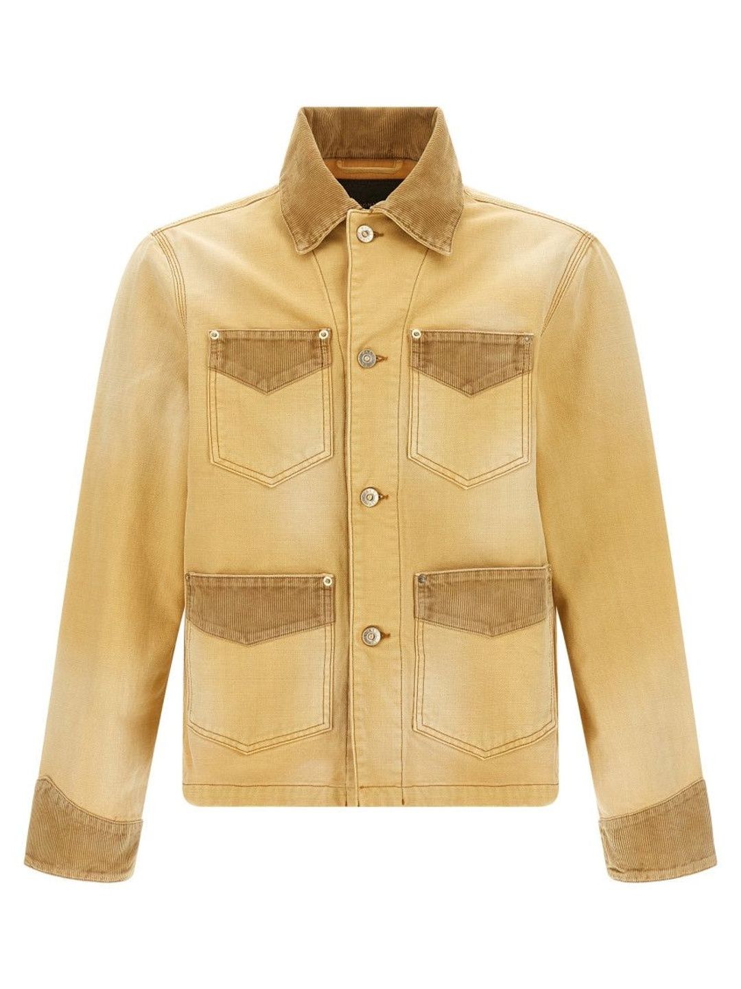 Wales Bonner Beige Shirt Collar Jacket