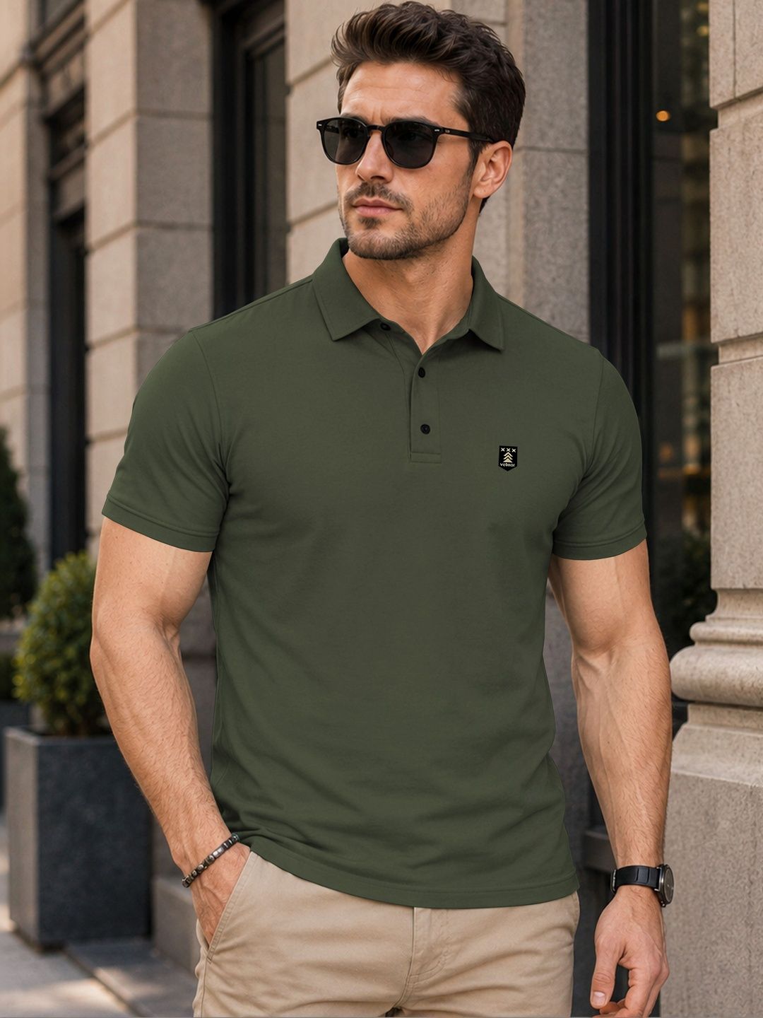 VeBNoR Polo Collar Short Sleeves T-Shirt