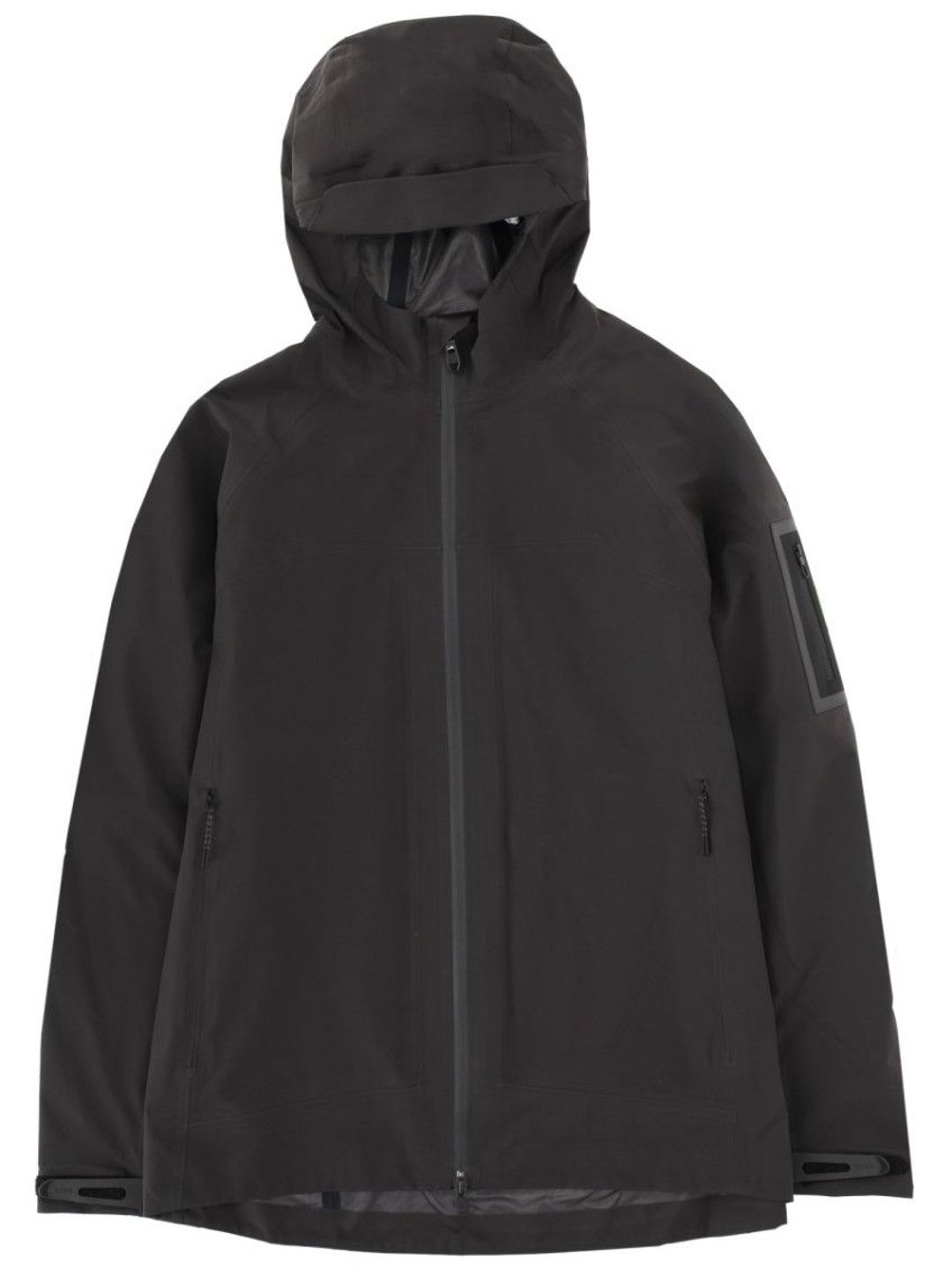 Hugo Boss Men Black Zip Detailed Hooded Jacket