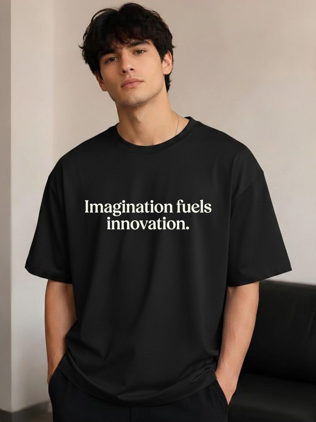 R.Code by The Roadster Life Co. Men Typography Printed T-shirt