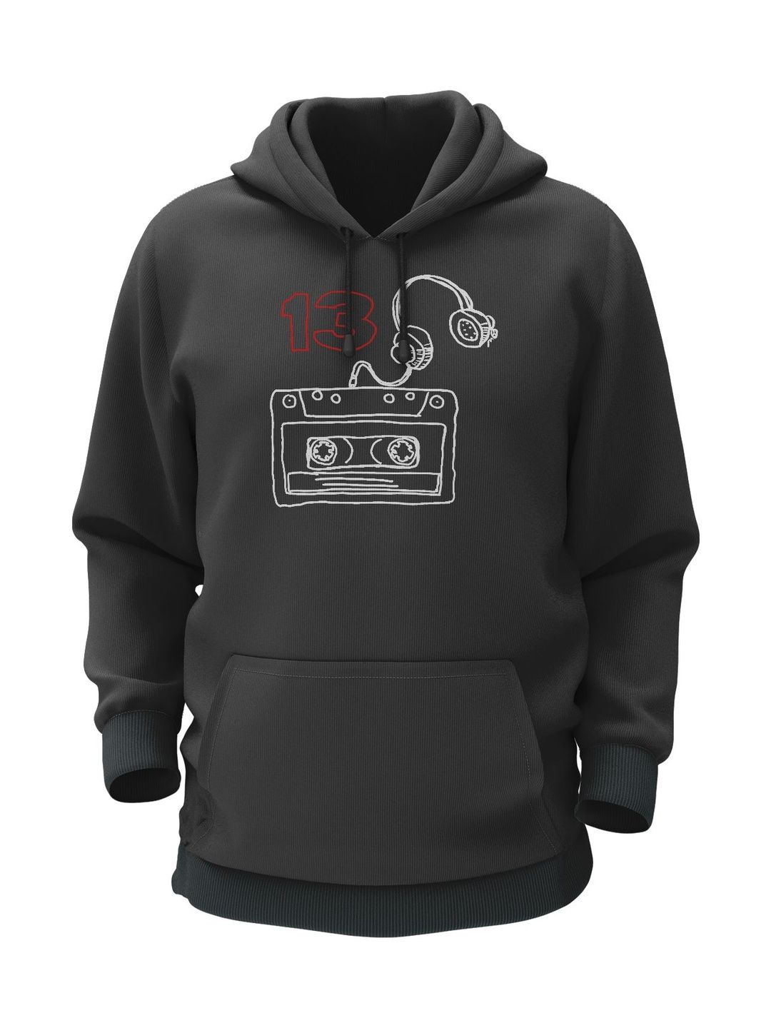 THE PRINT PLATTER Men Printed Hooded Sweatshirt