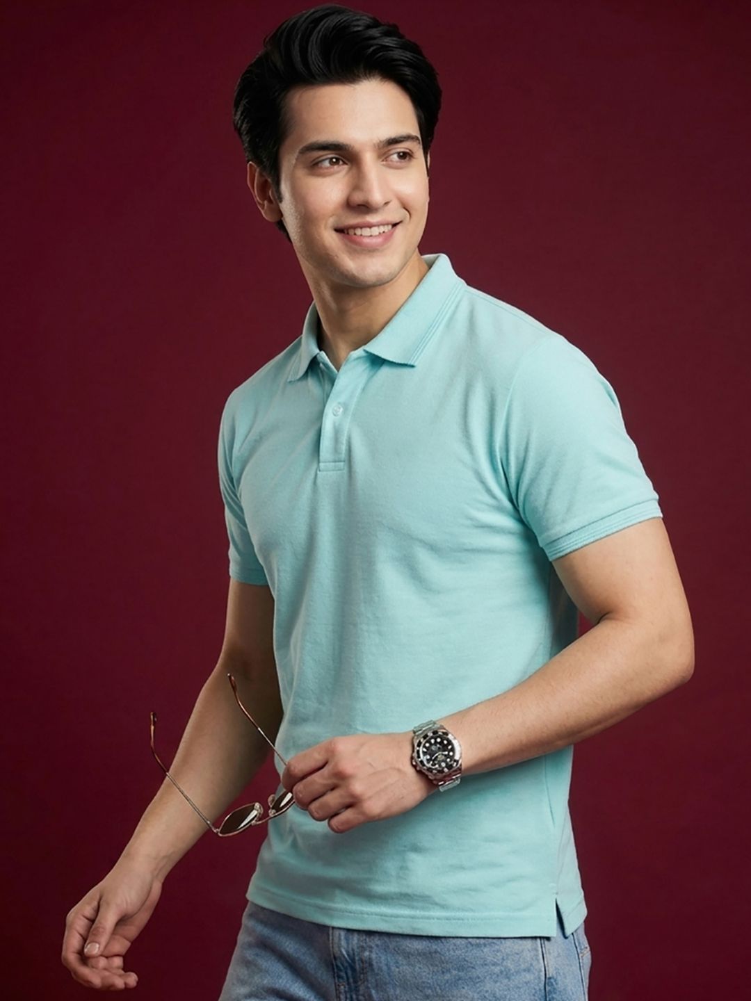 Moda Rapido Men Polo Collar T-shirt