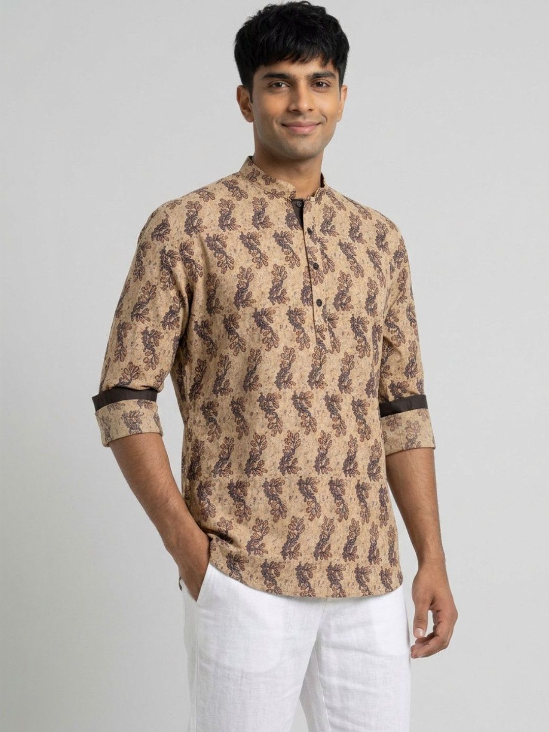 Sanman Ethnix by Raymond Men Ethnic Motifs Printed Kurta