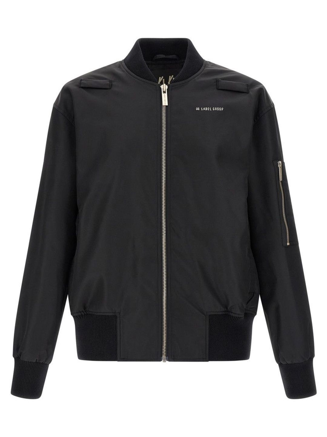 44 Label Group Black Logo Bomber Jackets