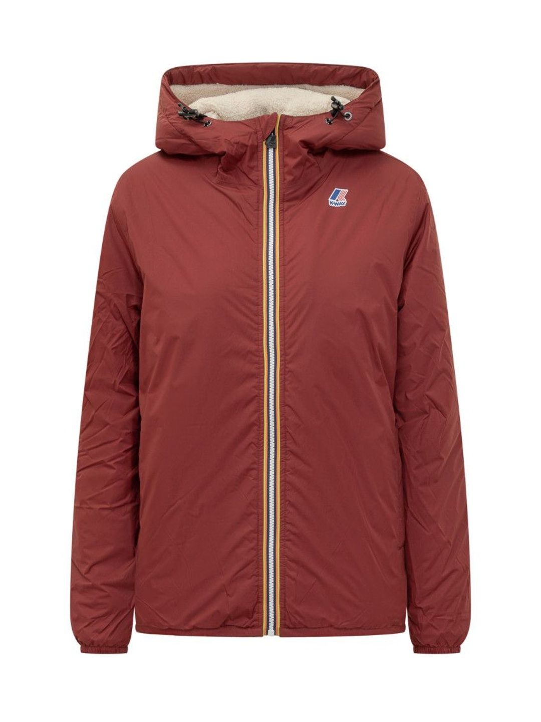 K-Way Red Solid Hood Jacket