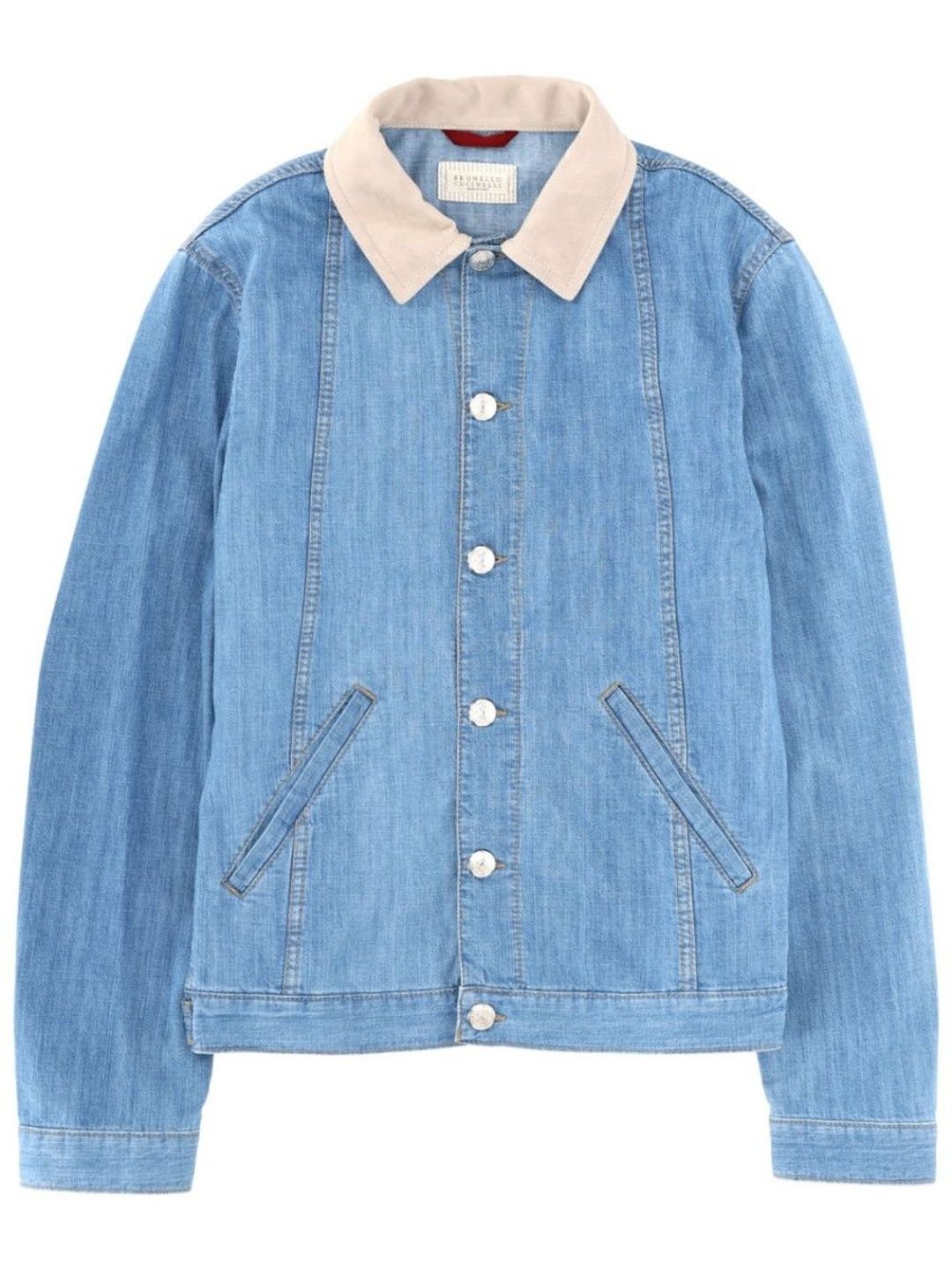 Brunello Cucinelli Light Blue Solid Jackets