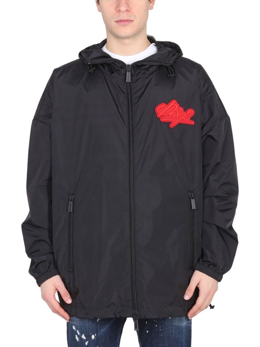 Dsquared2 Black Logo Hood Jacket