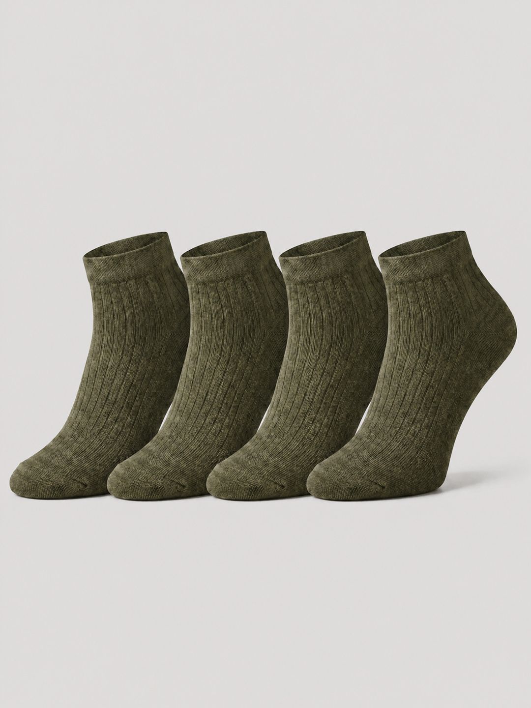 SZN Unisex Pack of 4 Cotton Patterned Ankle Length Socks