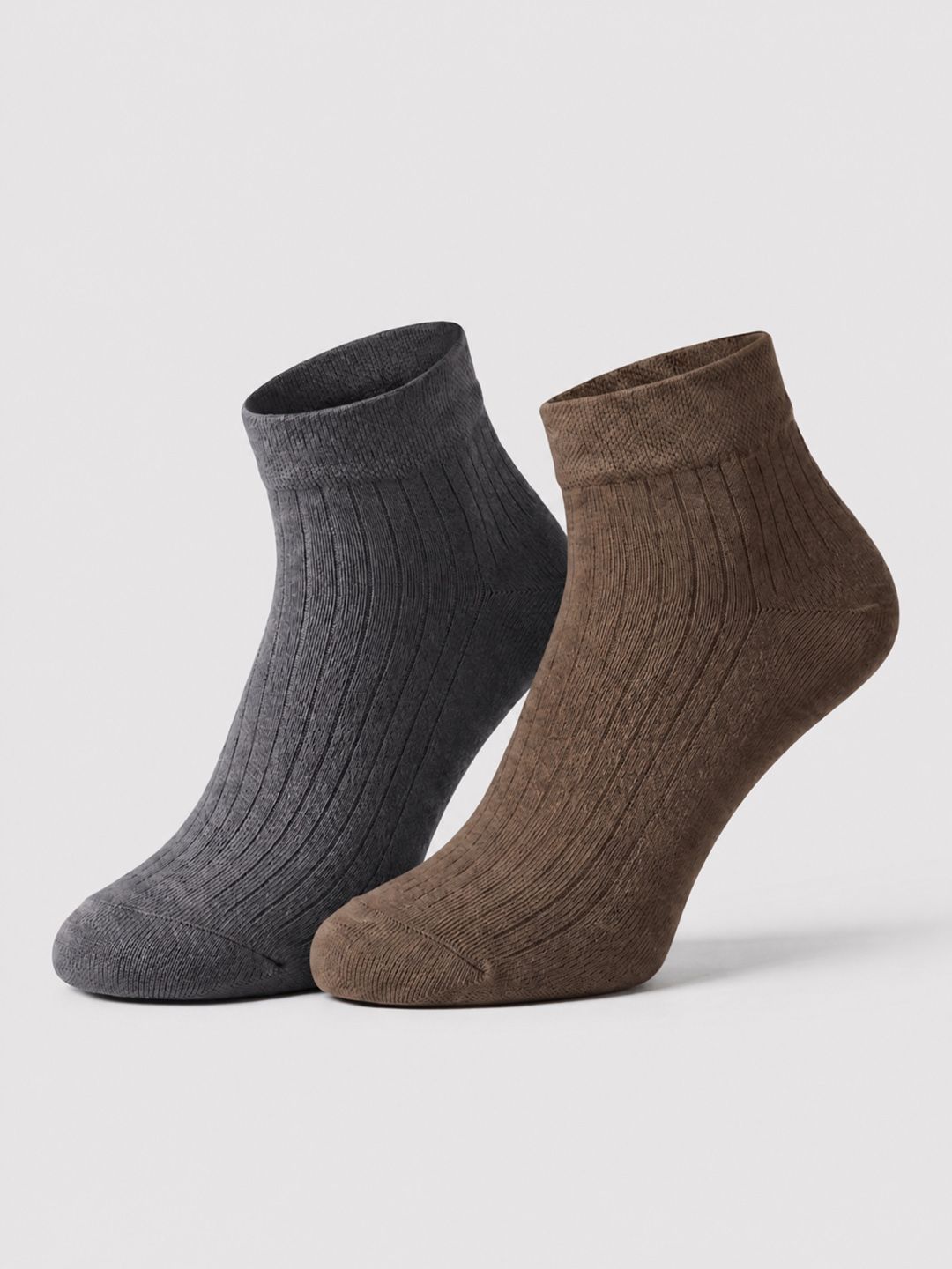 SZN Unisex Pack of 2 Cotton Assorted Patterned Ankle Length Socks