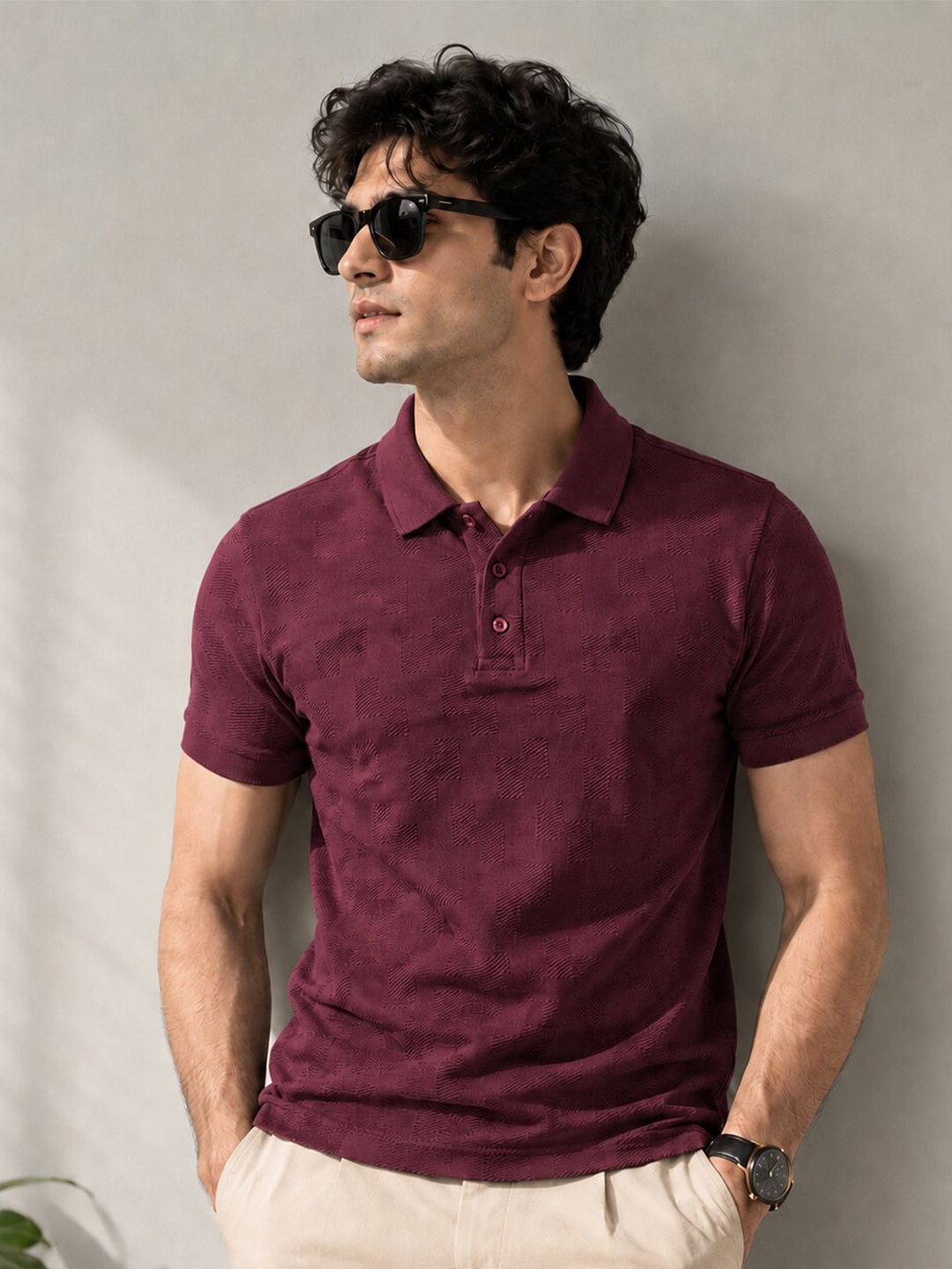 CORSICA Men Polo Collar T-shirt