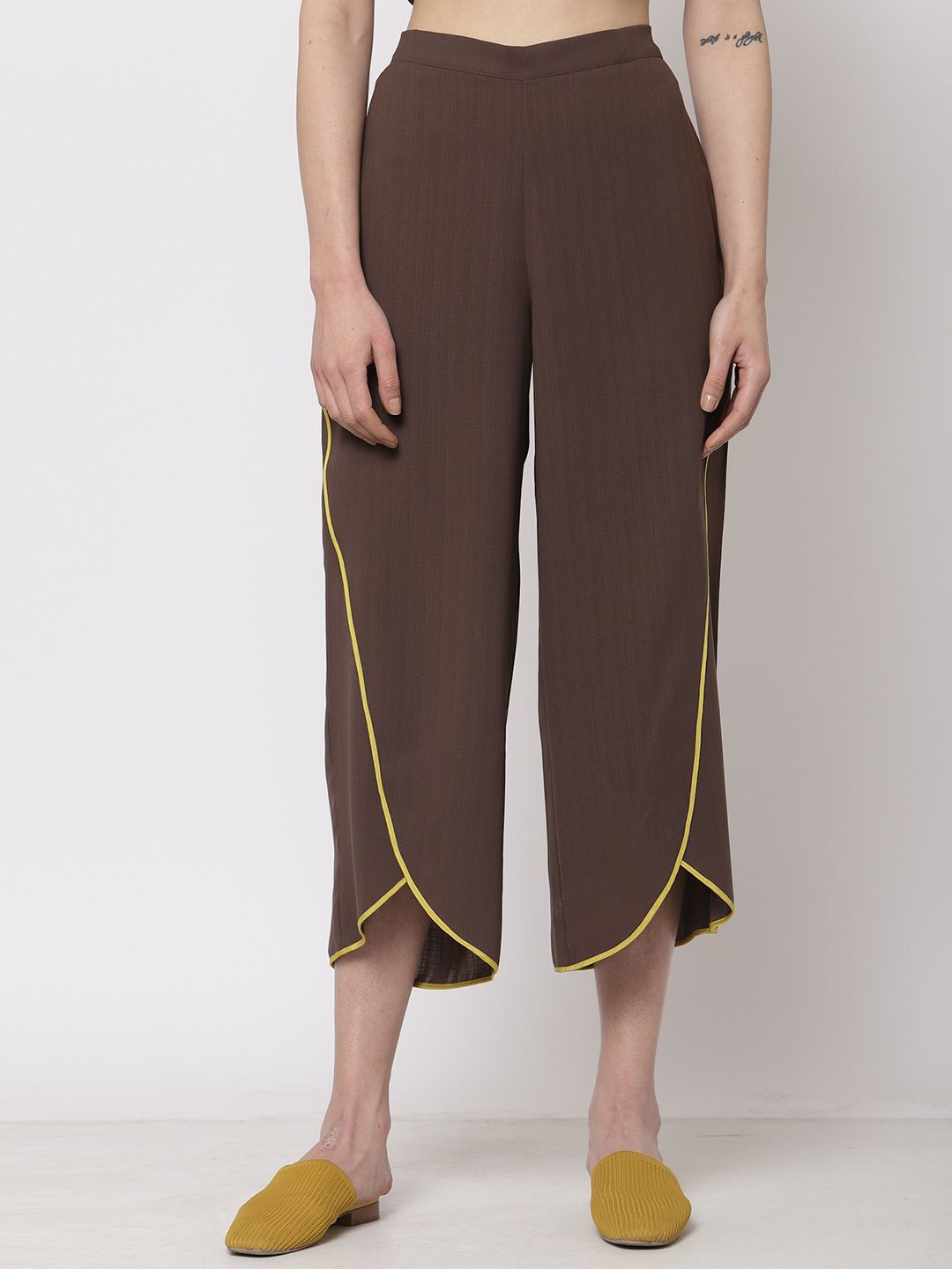 OFFICE & YOU OFFICE & YOU Women Cropped Palazzos
