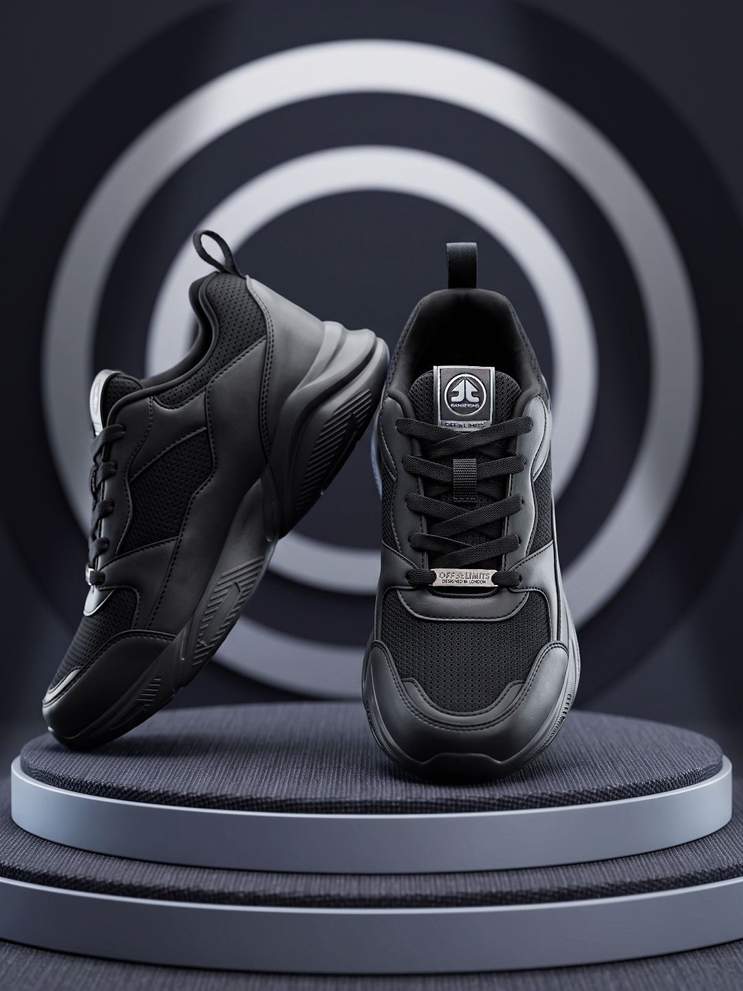 OFF LIMITS Orm Black Mesh Running Shoes