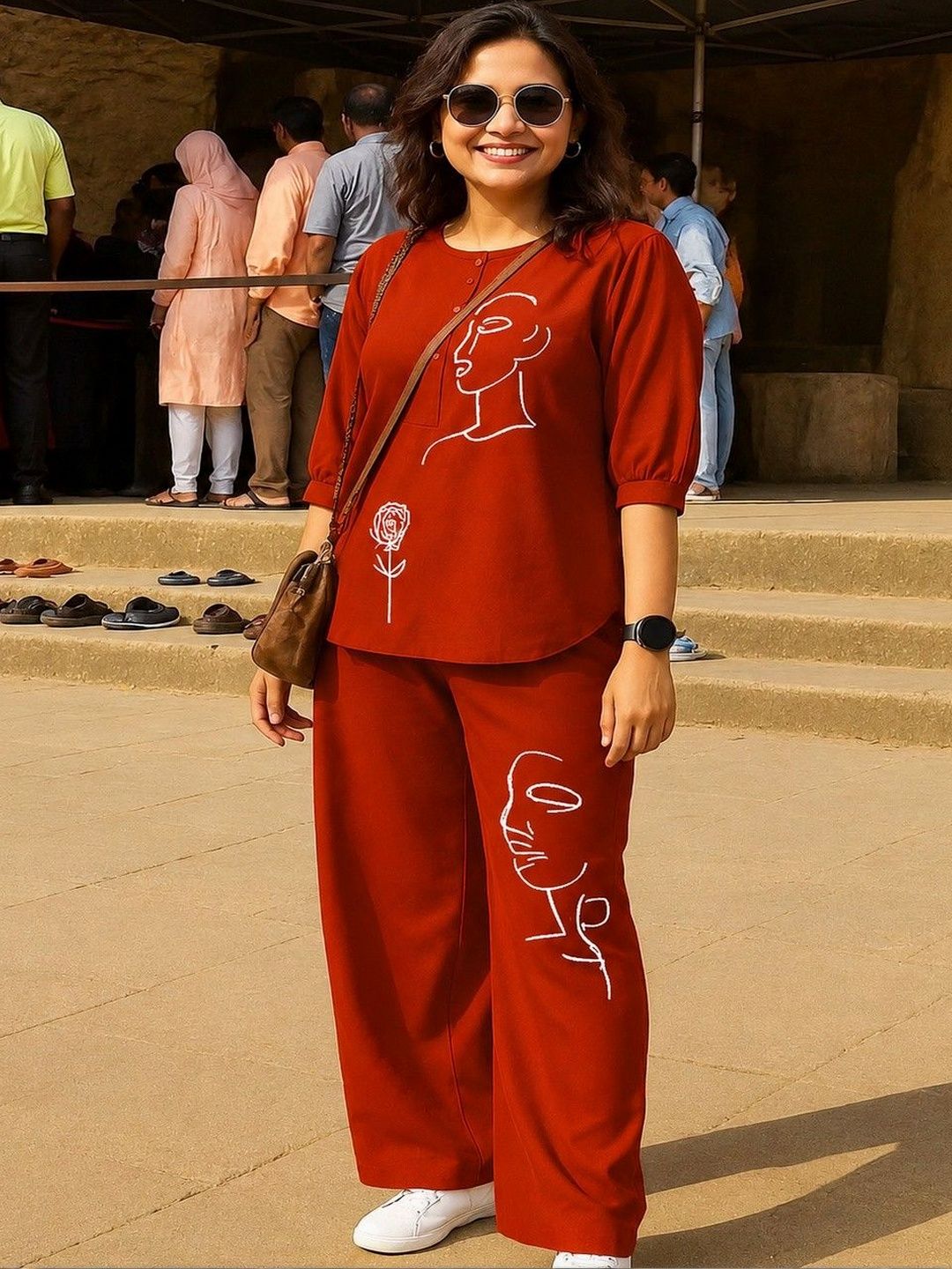 Naida Printed Tunic with Palazzos