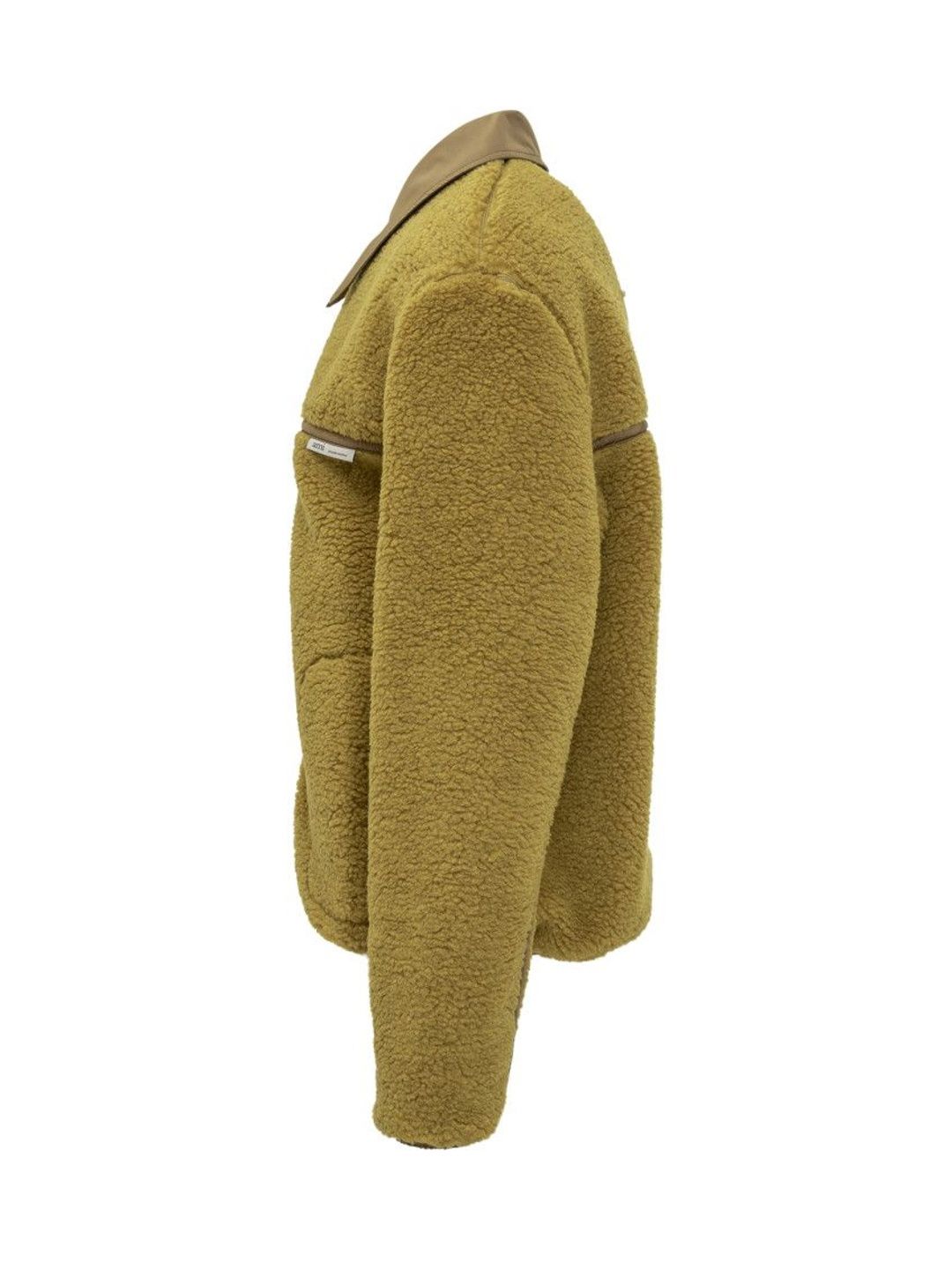 Ami Paris Green Textured Shirt Collar Jacket