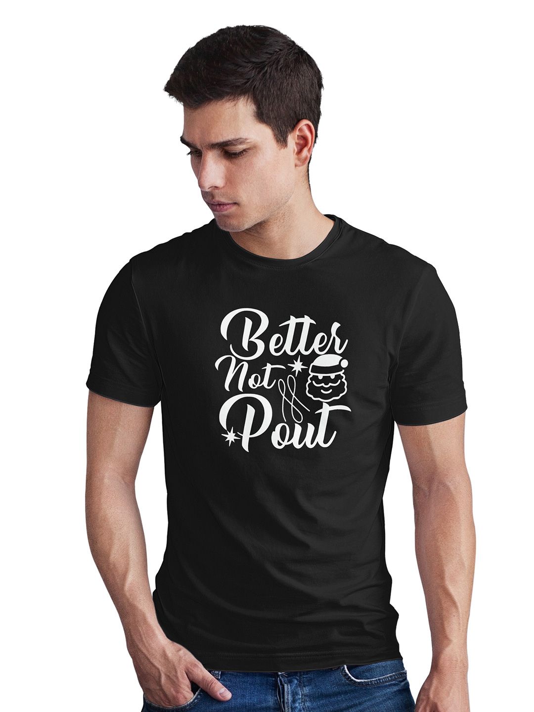 Seekbuylove Men Typography Printed Bio Finish T-shirt