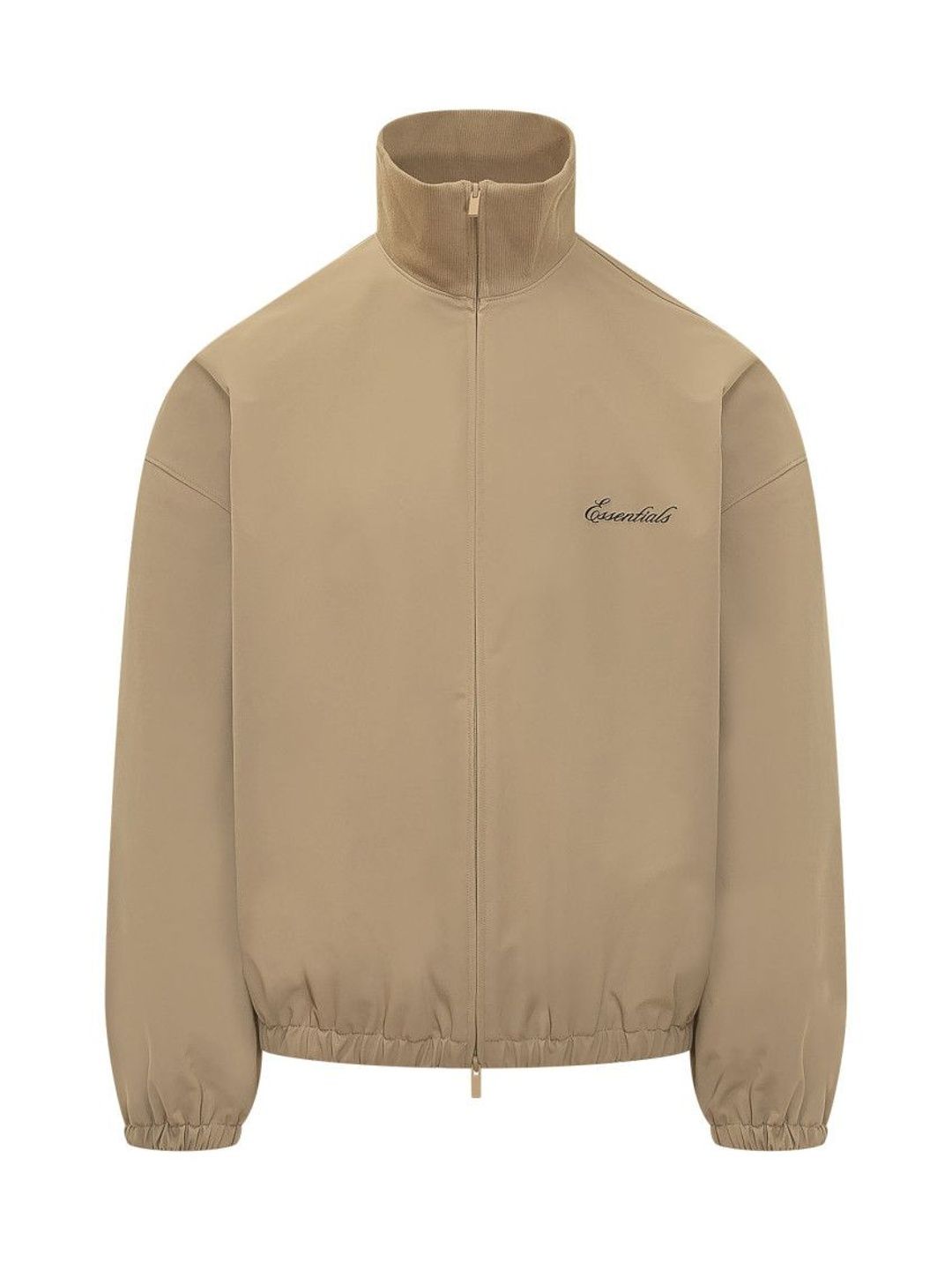 Fear Of God Brown Solid Mock Collar Jacket
