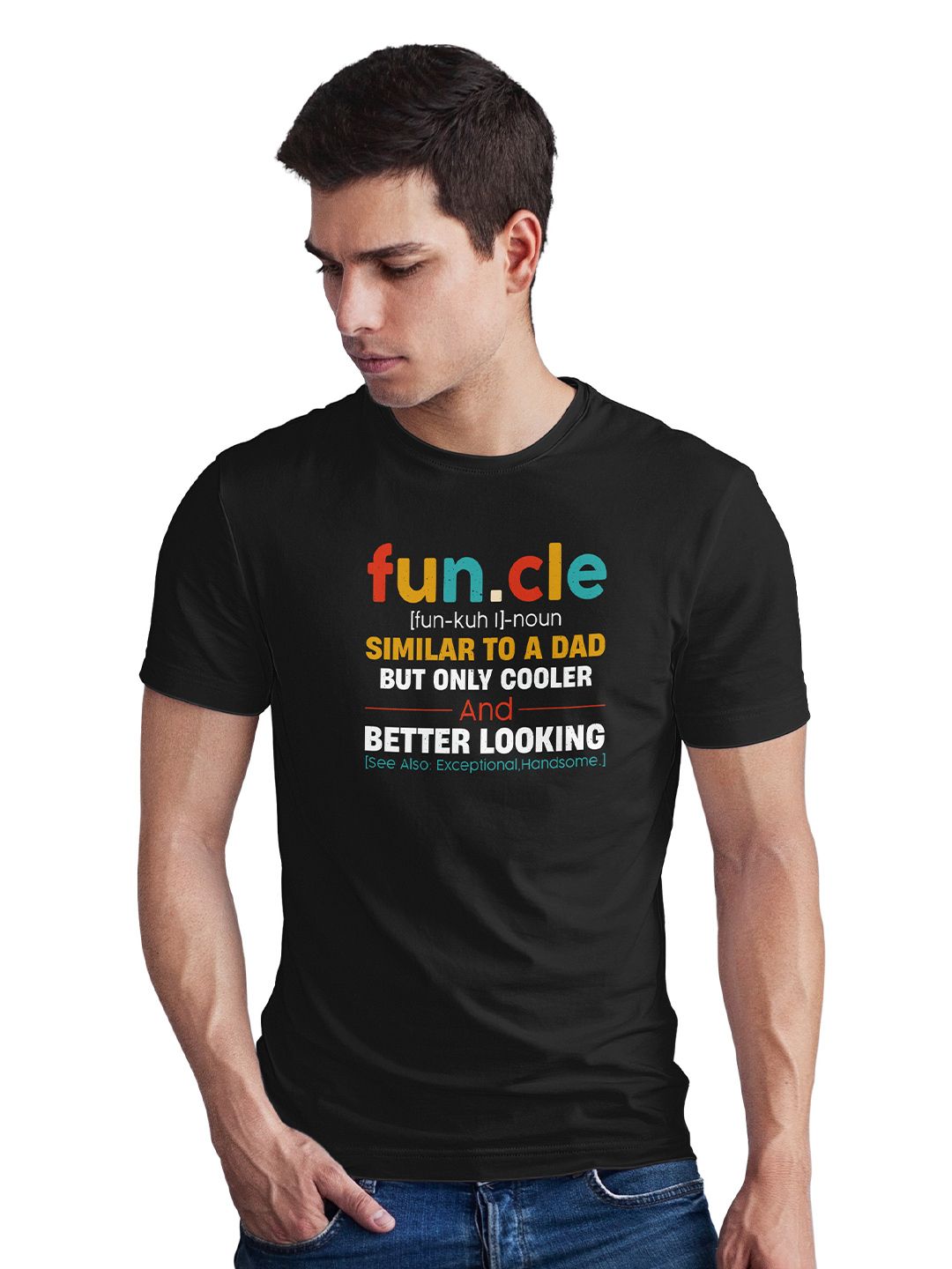 Seekbuylove Men Typography Printed Bio Finish T-shirt
