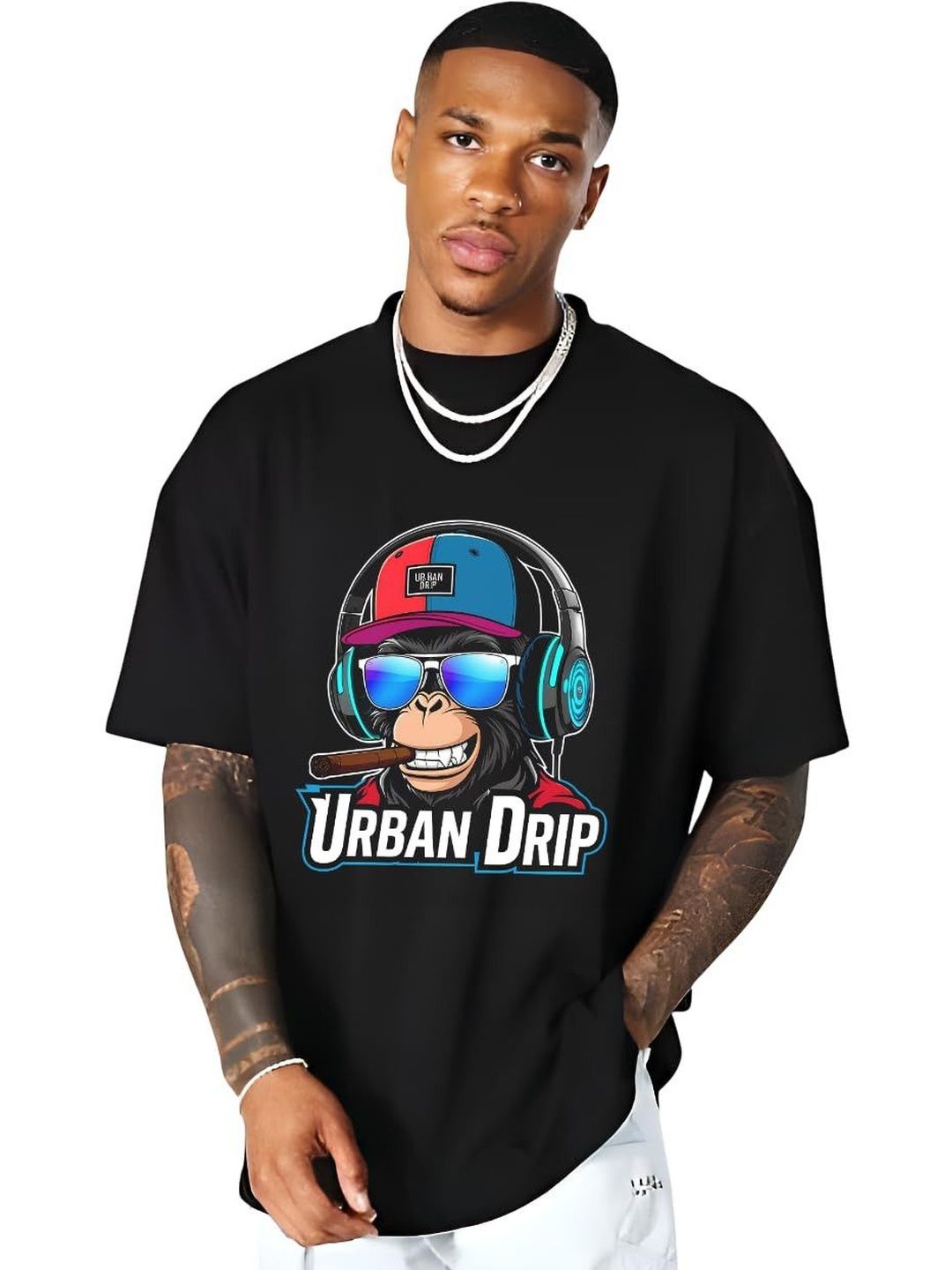 Urban Drip Men Printed T-shirt