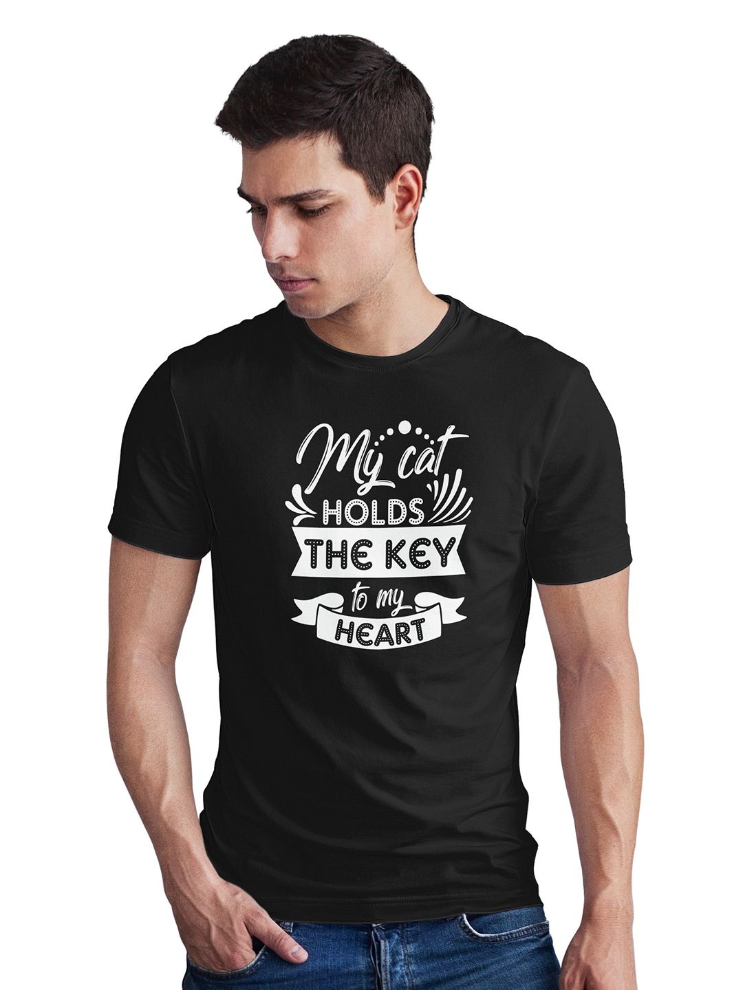 Seekbuylove Men Typography Printed Bio Finish T-shirt