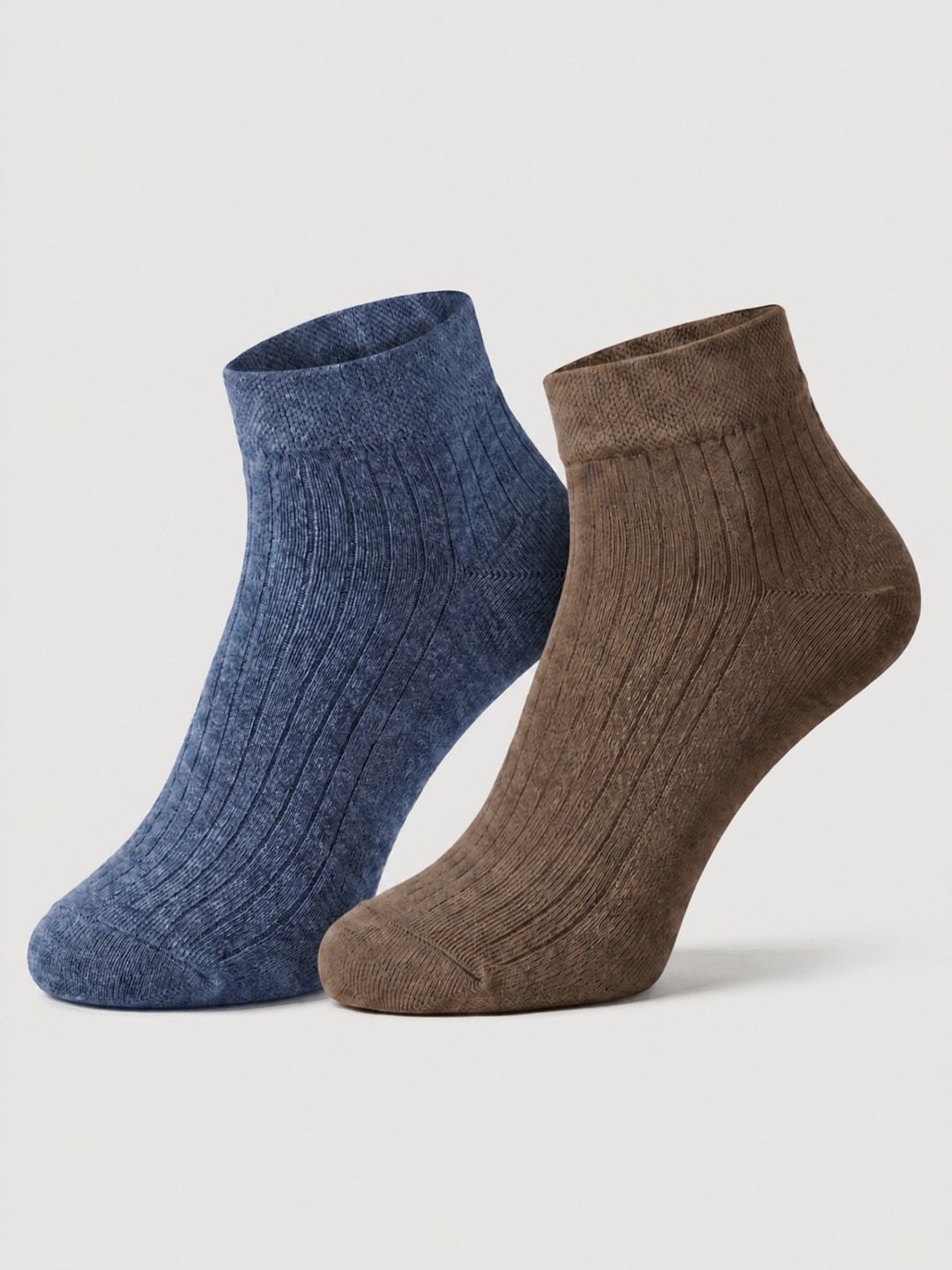 Moda Rapido Men Pack of 2 Cotton Assorted Patterned Ankle Length Socks
