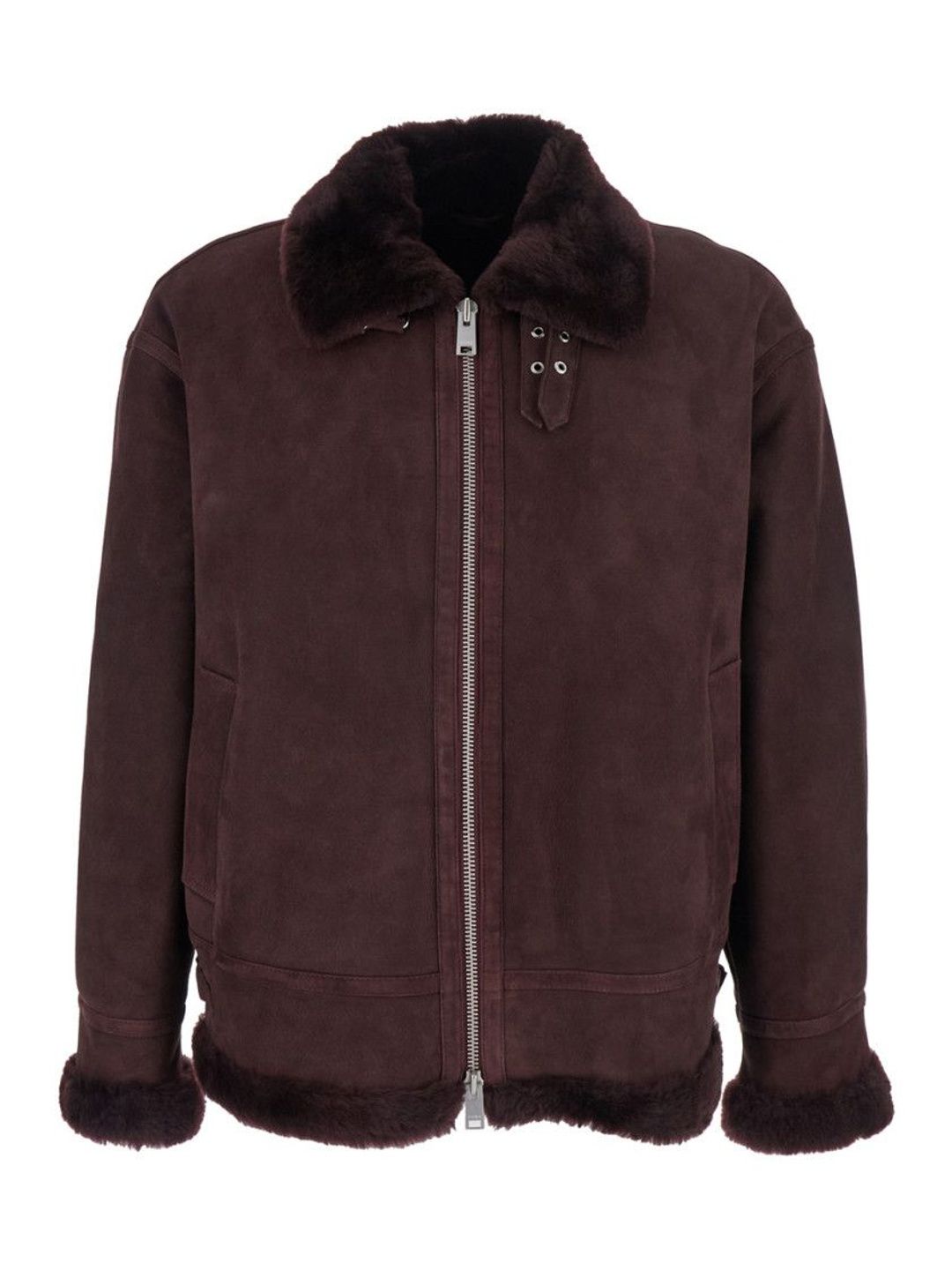 ARMA Maroon Shirt Collar Jackets