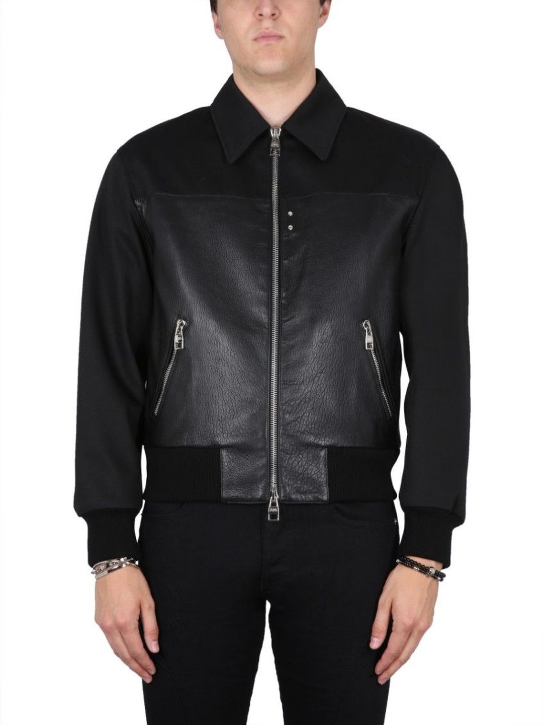Alexander McQueen Black Shirt Collar Jackets