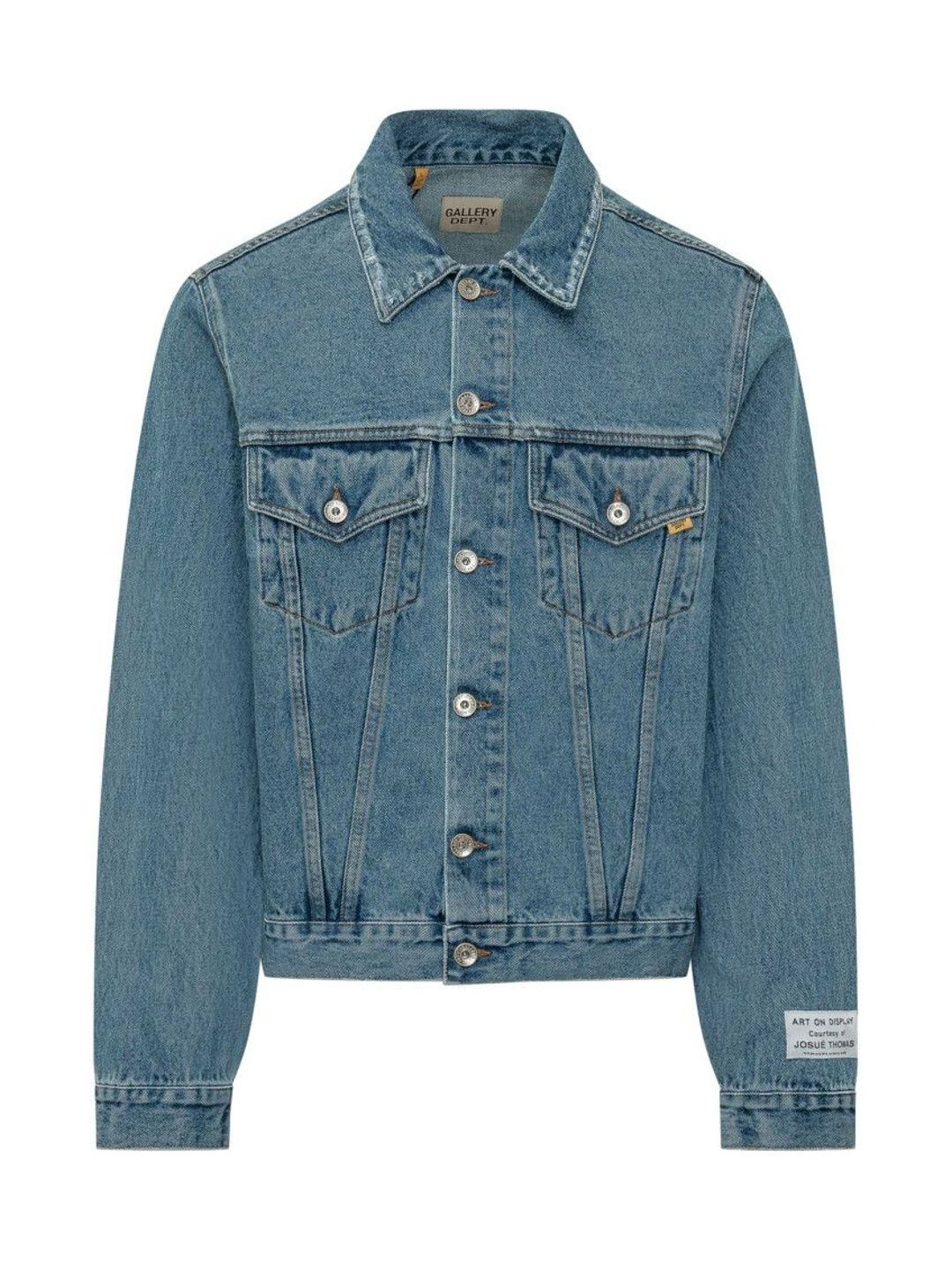 GALLERY DEPT. Denim Solid Shirt Collar Jacket