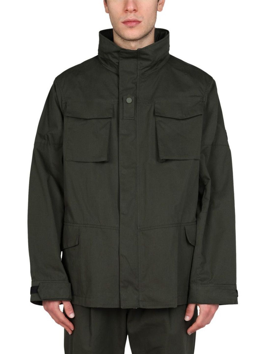 Lardini Dark Green Solid Jackets