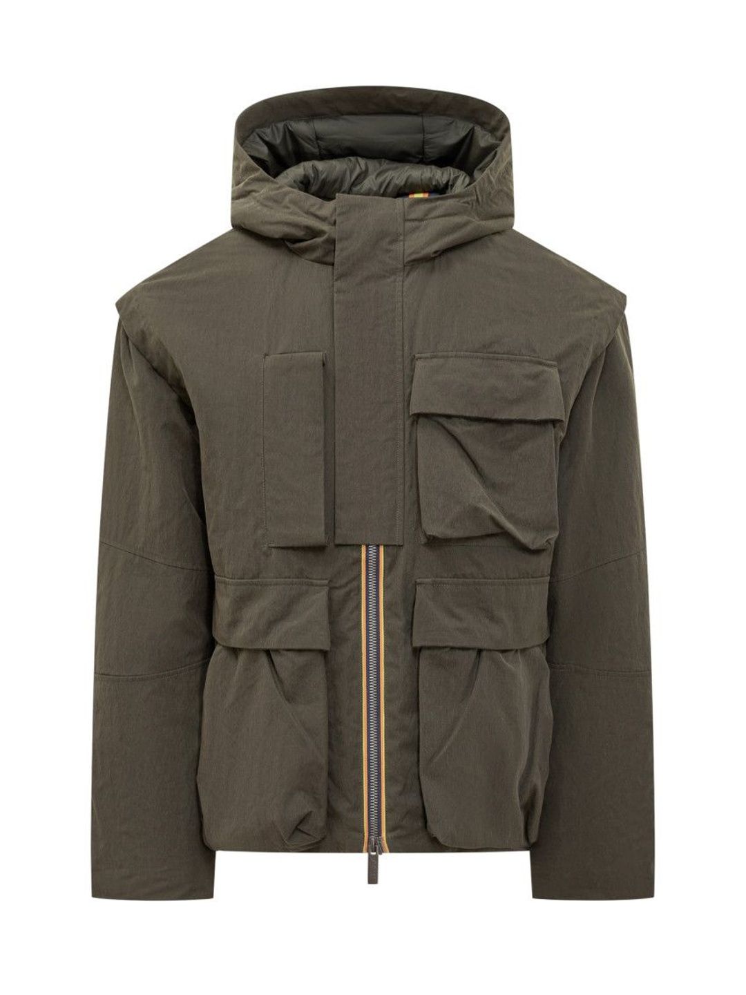K-Way Green Solid Hood Jacket