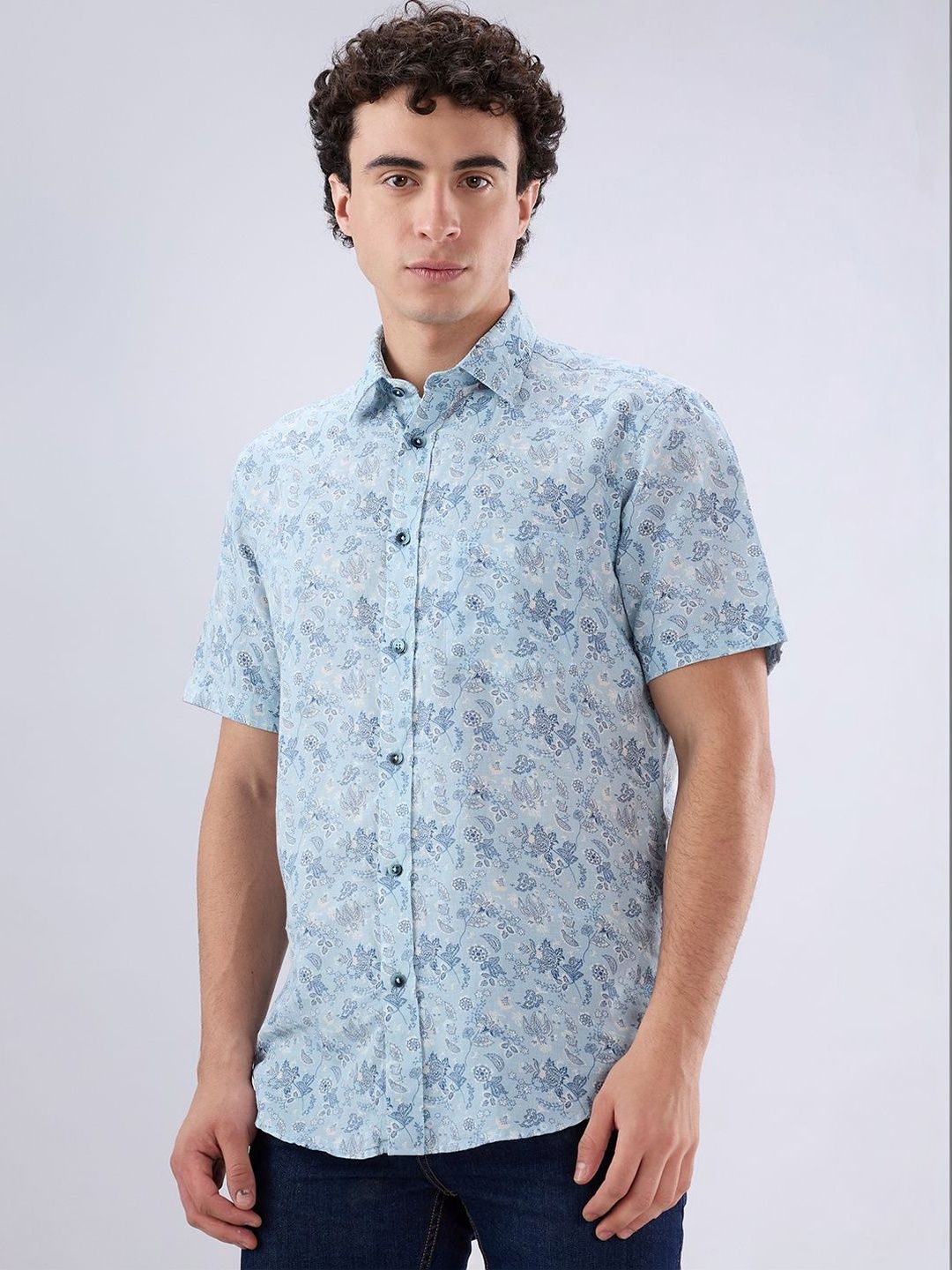 ColorPlus ColorPlus Men Floral Printed Casual Shirt