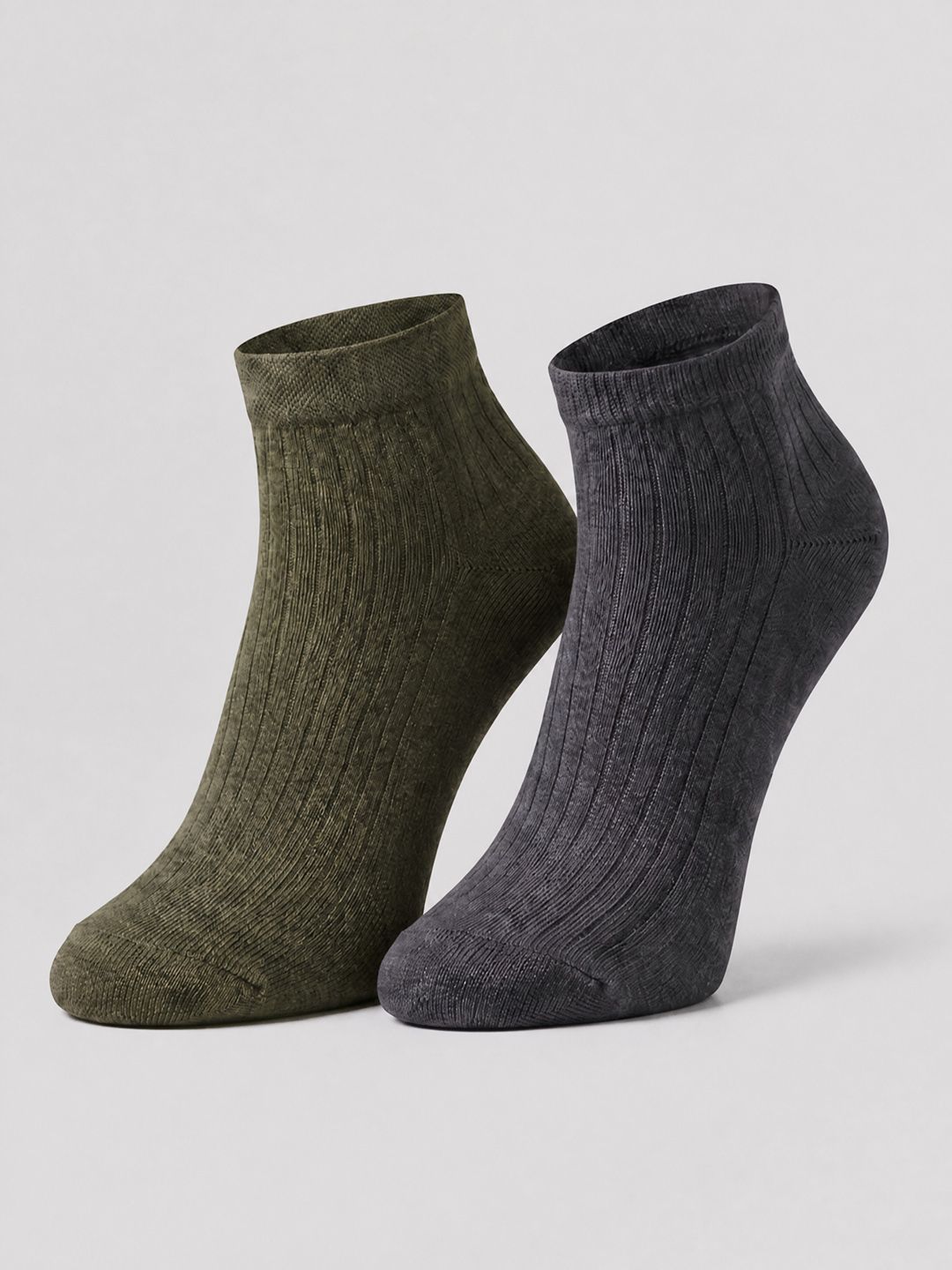 SZN Unisex Pack of 2 Cotton Assorted Patterned Above Ankle Socks