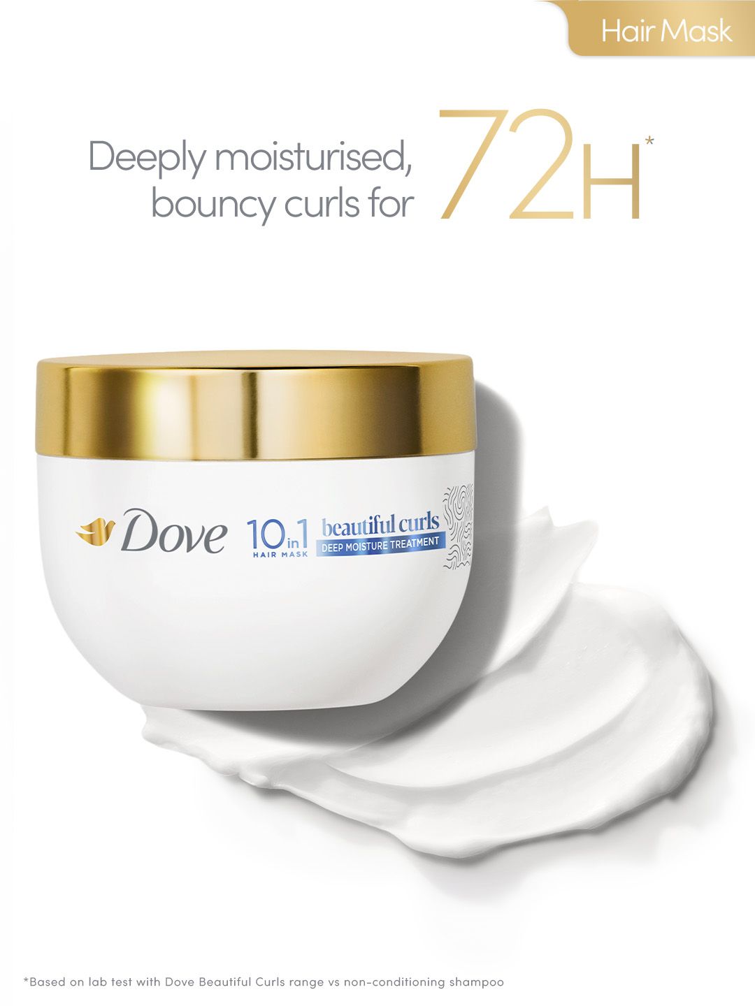 Dove Beautiful Curls Deep Moisture Miracle Hair Mask with Tri Moisture Essence - 300ml