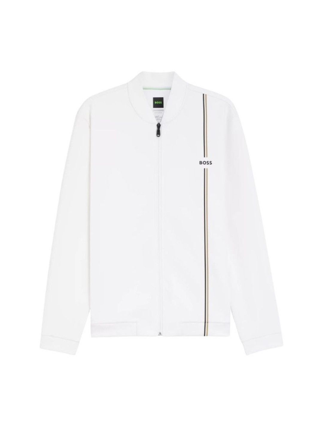 Hugo Boss White Round Neck Jacket