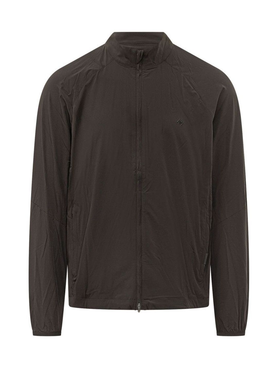 Represent Black Solid Mock Collar Jacket