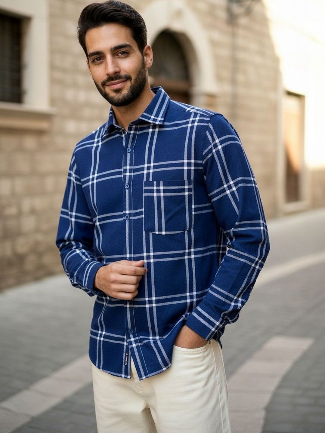 Roadster Men Standard Checked Casual Shirt