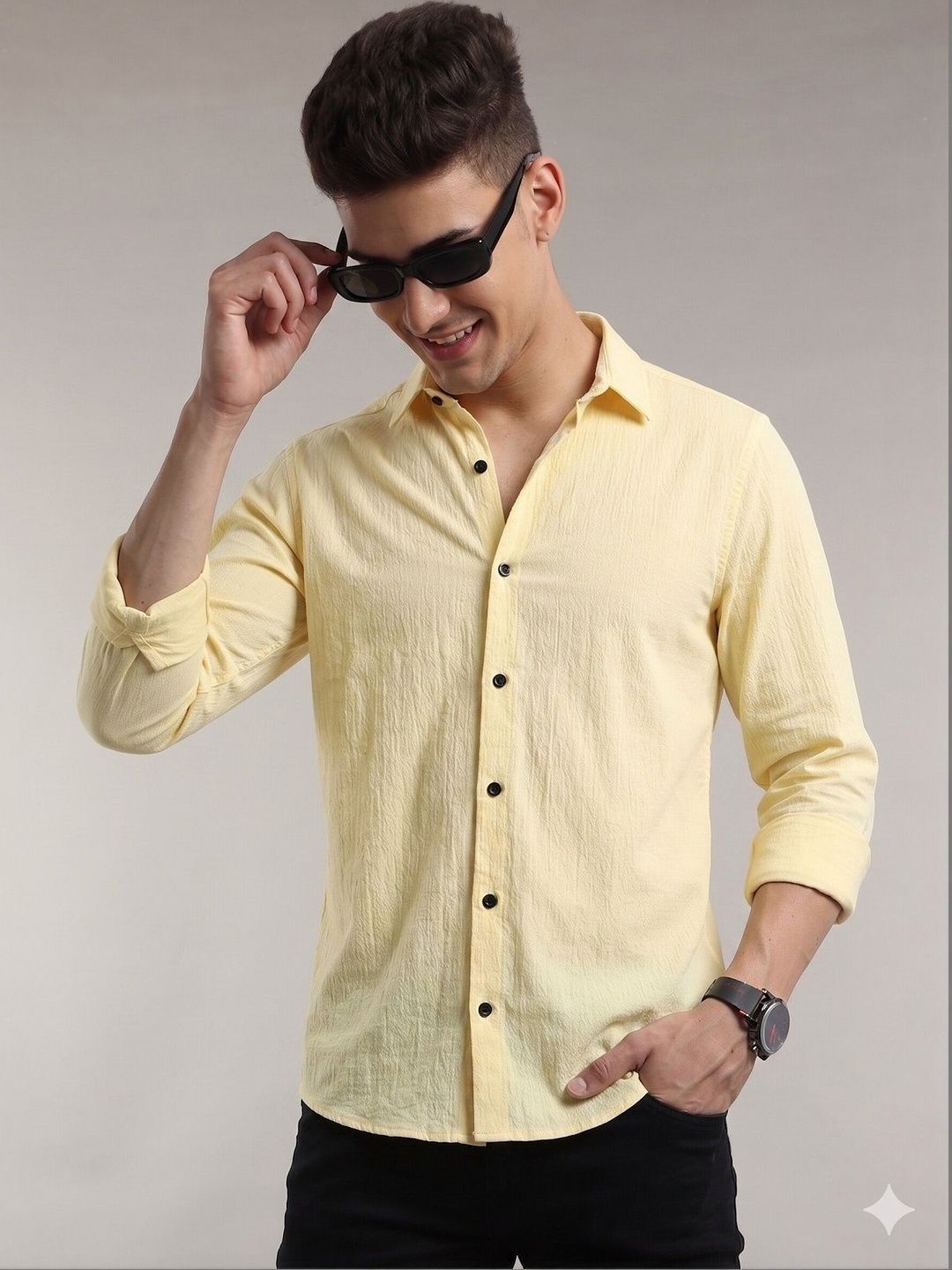 MARMIC FAB Men Comfort Sheer Casual Shirt