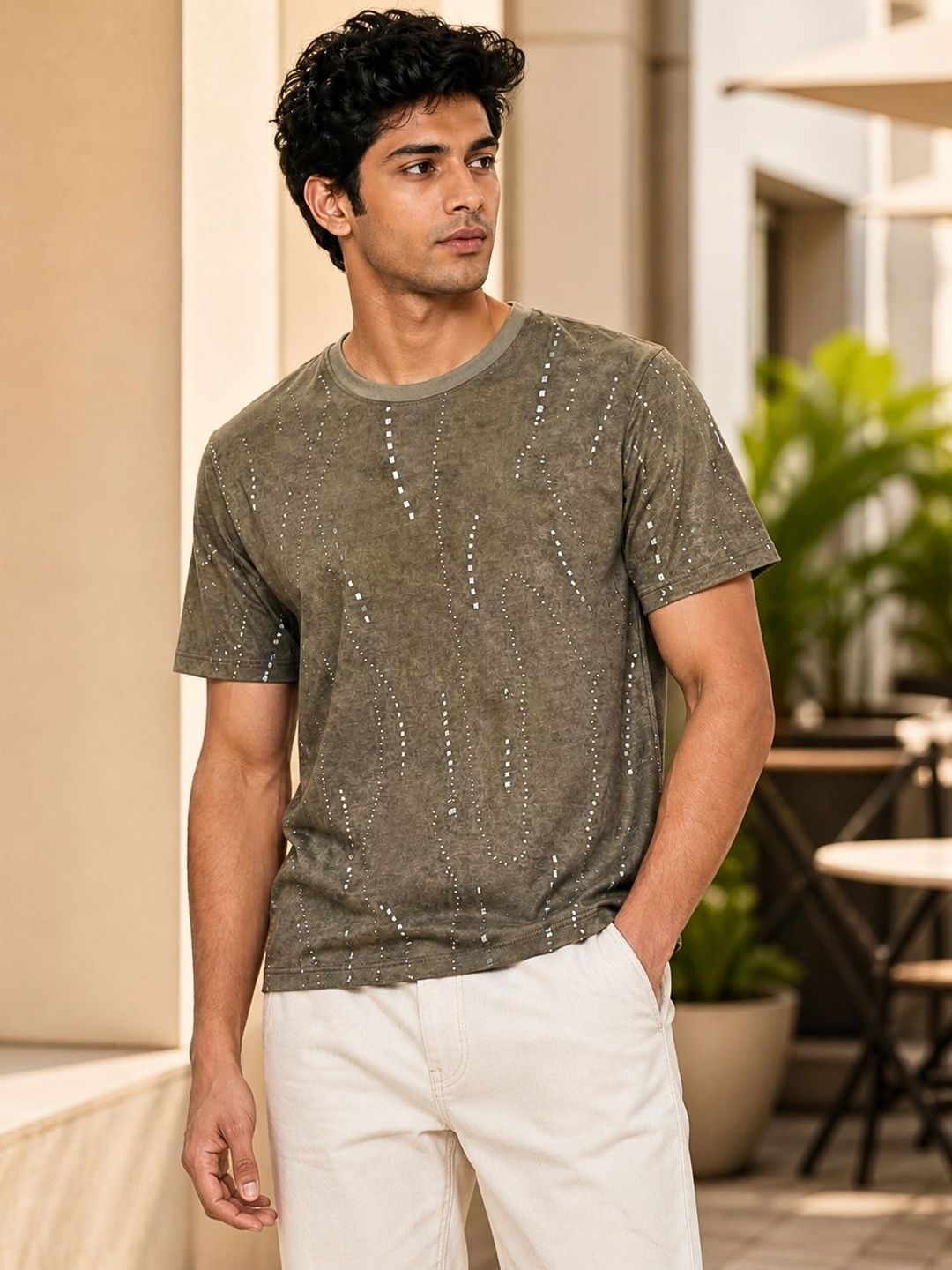 RINO7 Men Pure Cotton T-shirt