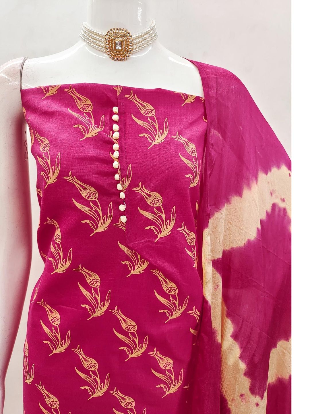 Peachmode Printed Unstitched Dress Material