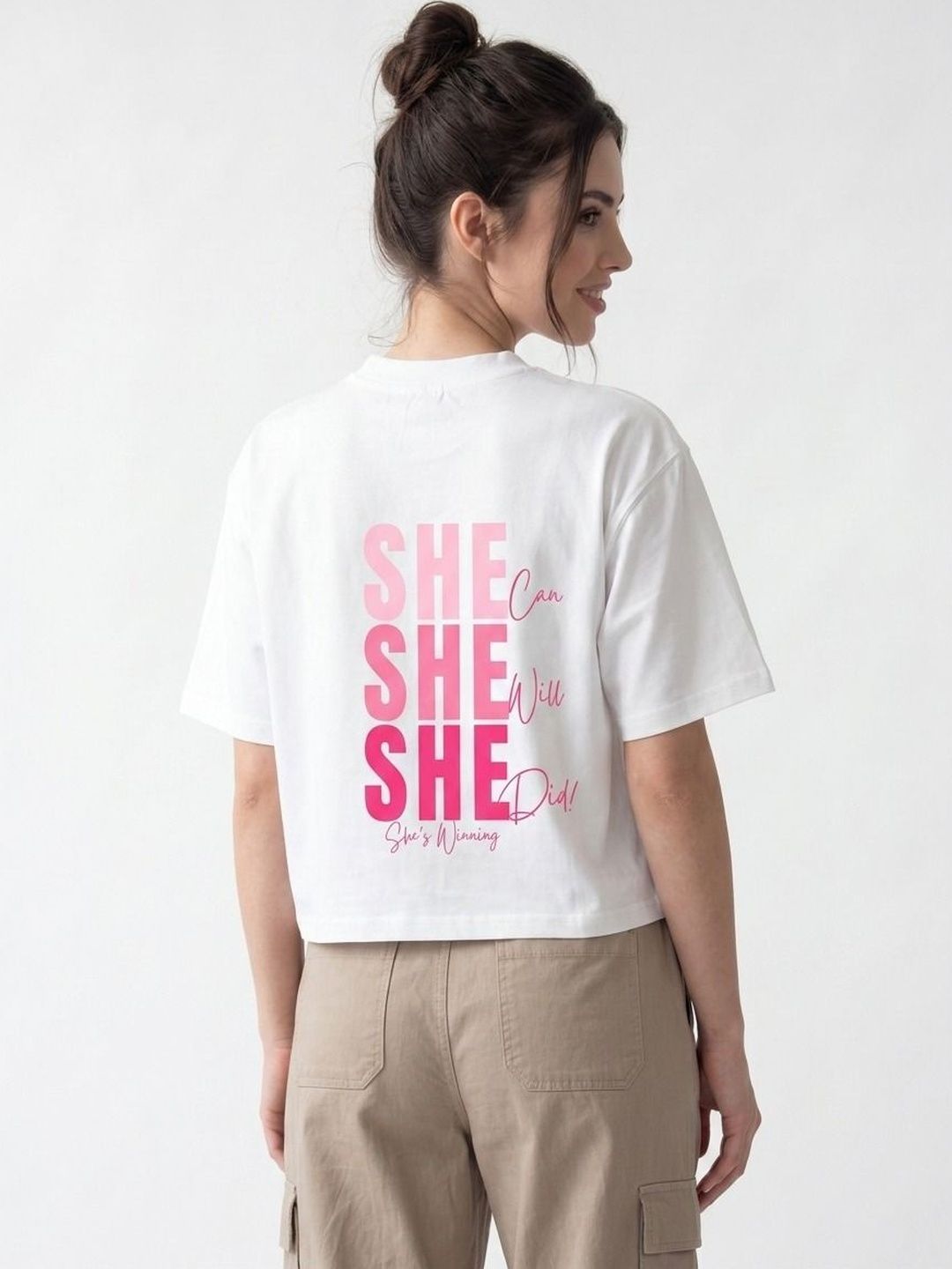 GIRL CNTRL Print Cotton Crop Top