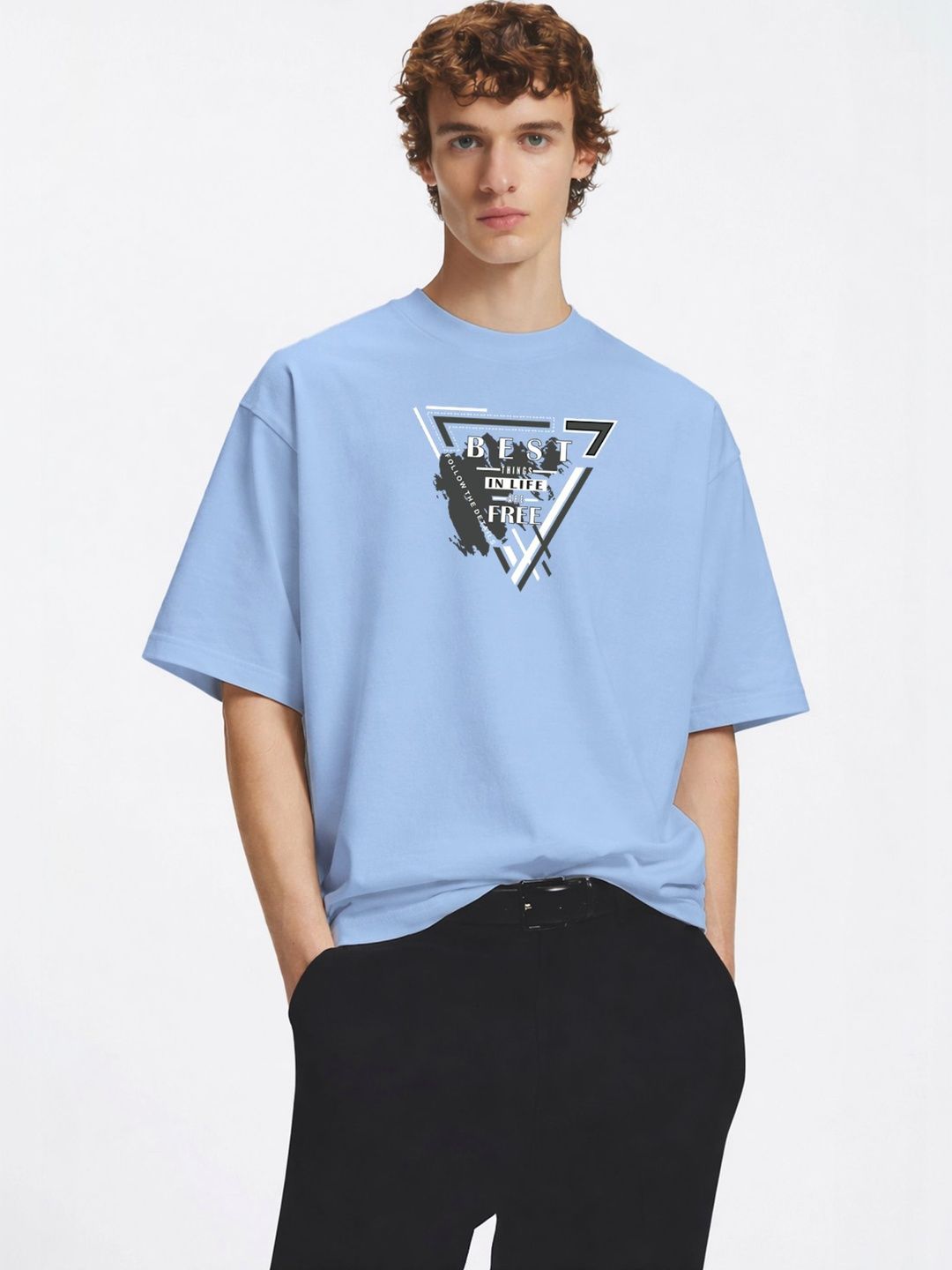 TOGS & TERRE Men Typography Printed Organic Cotton Blend T-shirt