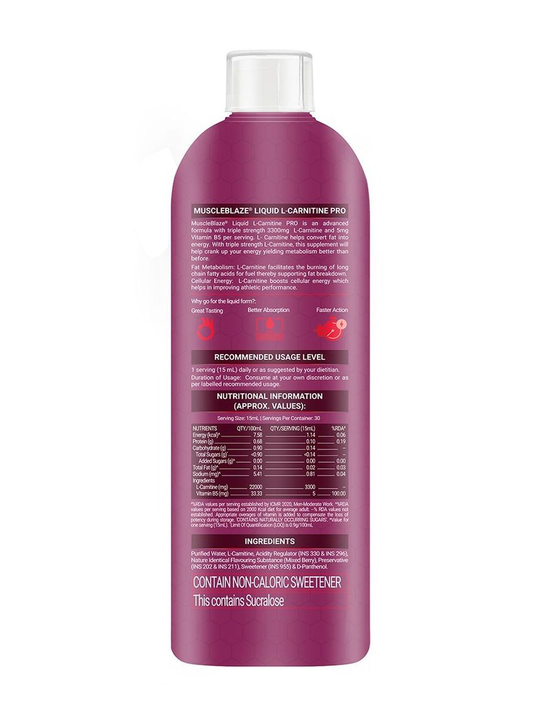 muscleblaze l carnitine Buy Liquid L-Carnitine Pro - 450 ml - Mixed Berry - Weight Loss Supplements for Unisex 43199973 Infubion (Cyanocobalamin Inj) - antioxidant-skin-nutrition Size:100GM