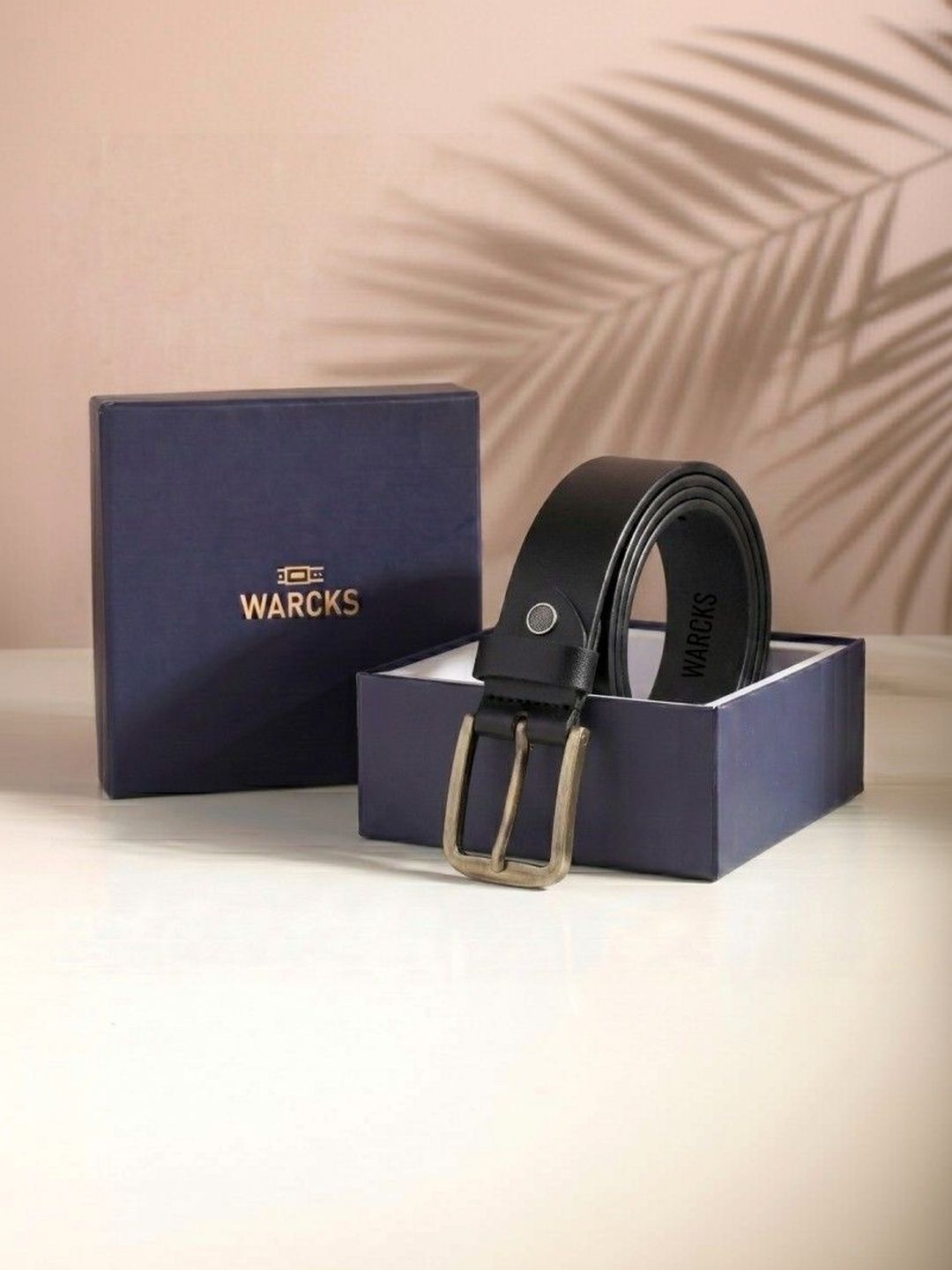 warcks Men Leather Belt
