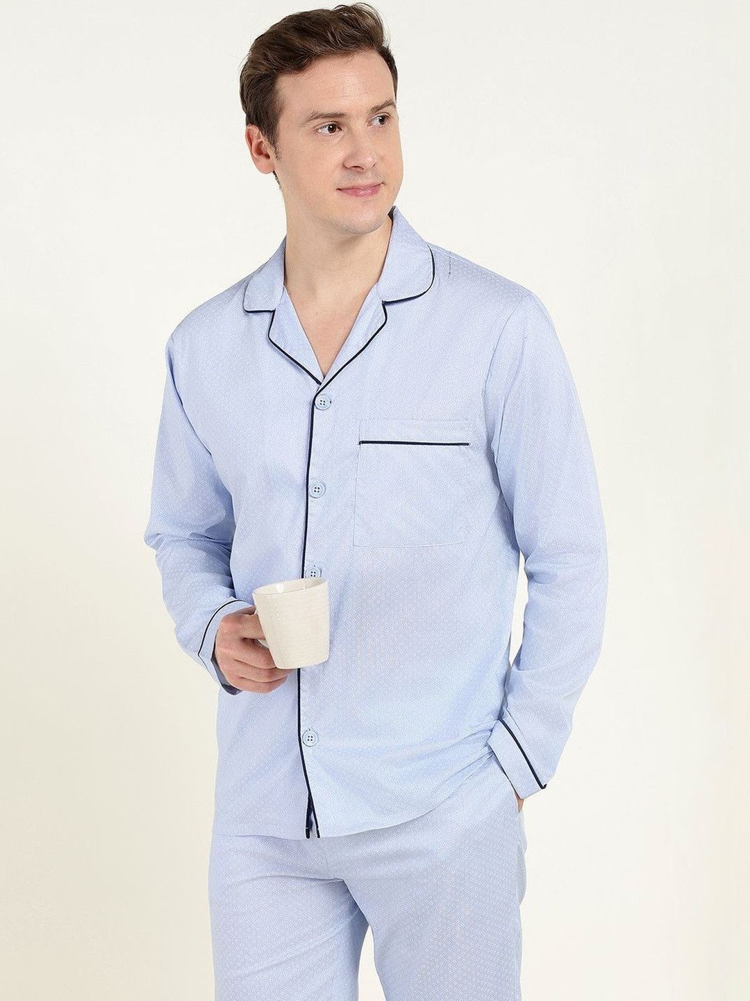 Hancock Men Printed Night suit