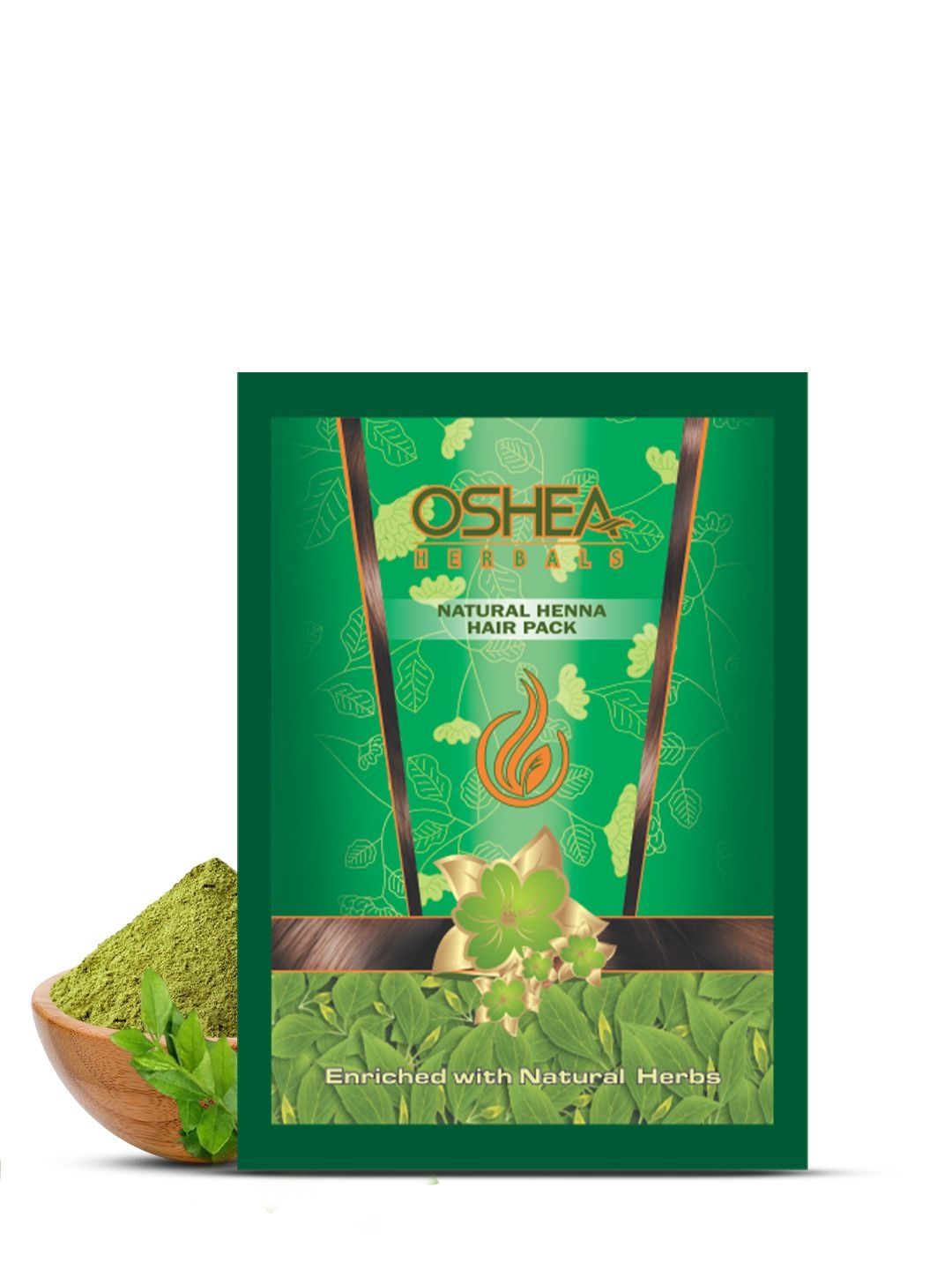 Oshea Herbals Set Of 3 Natural Henna Hair Pack With Neem & Amla - 100 g Each