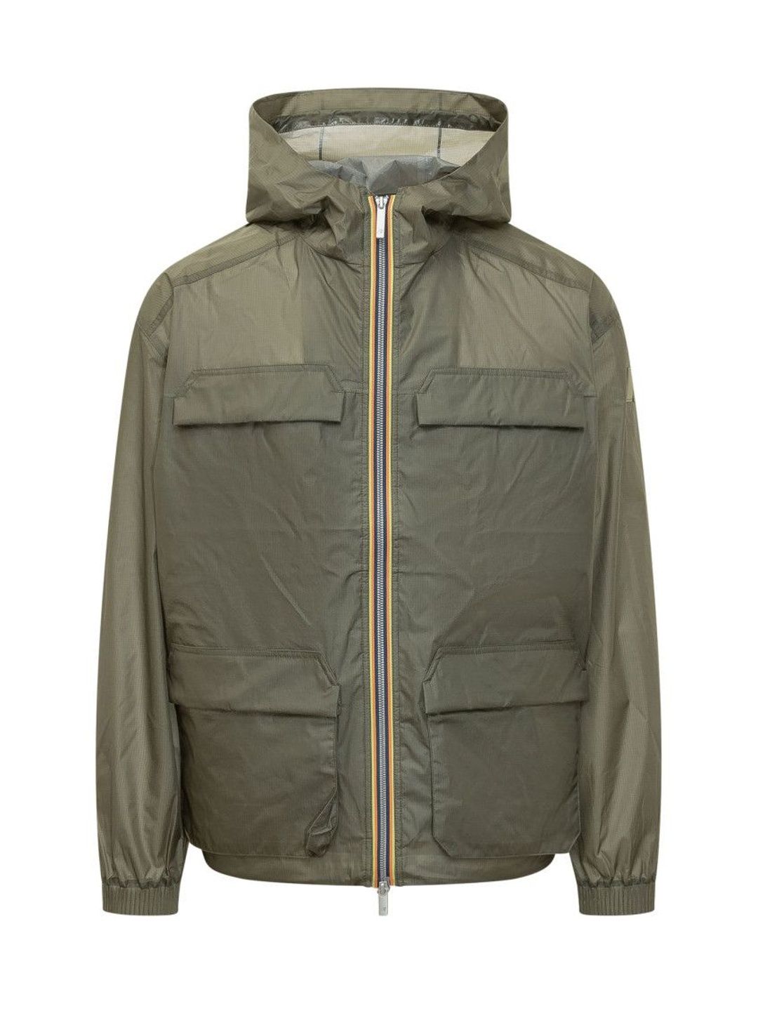 K-Way Green Solid Hood Jacket