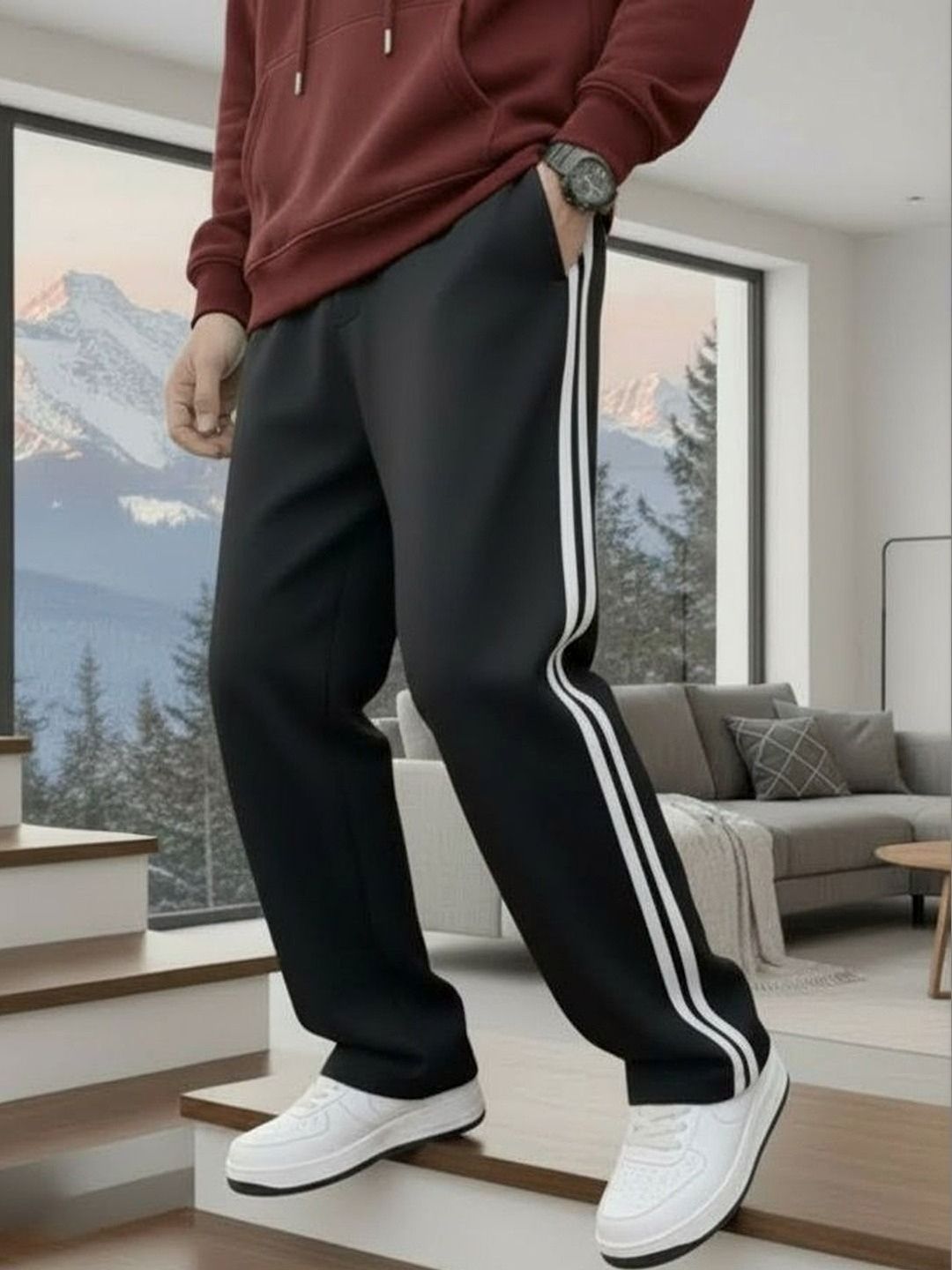 Narsingha Dreams Men Baggy Training Track Pants