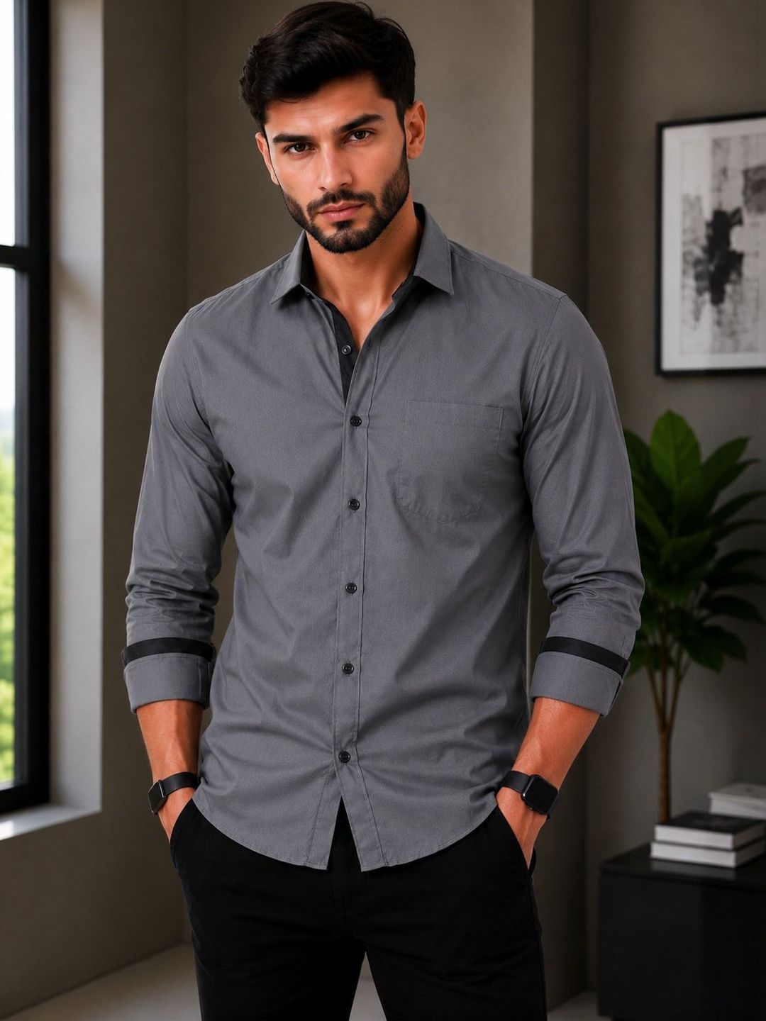 AGNIVAR COLLECTION Men Comfort Casual Shirt