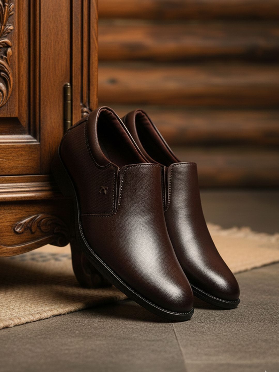 Khadims Men Synthetic Formal Slip-Ons