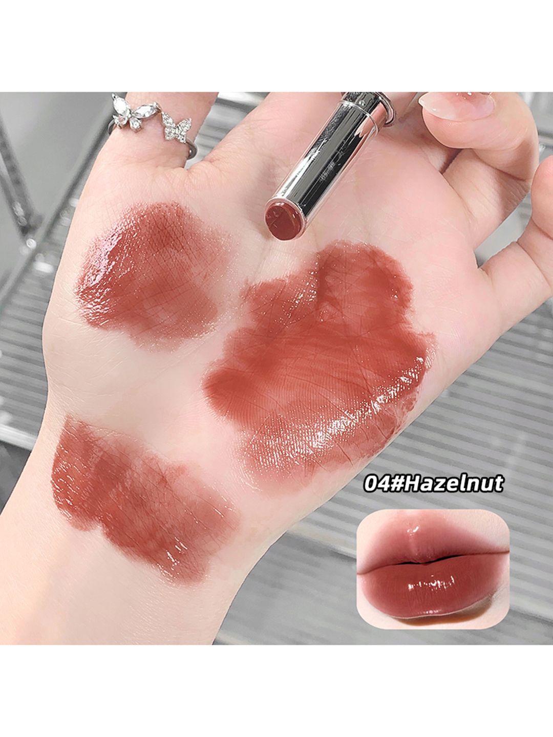 Buy Gege Bear Moisturizing Lip Gloss - 2 ml - Hazelnut 04 - Lip