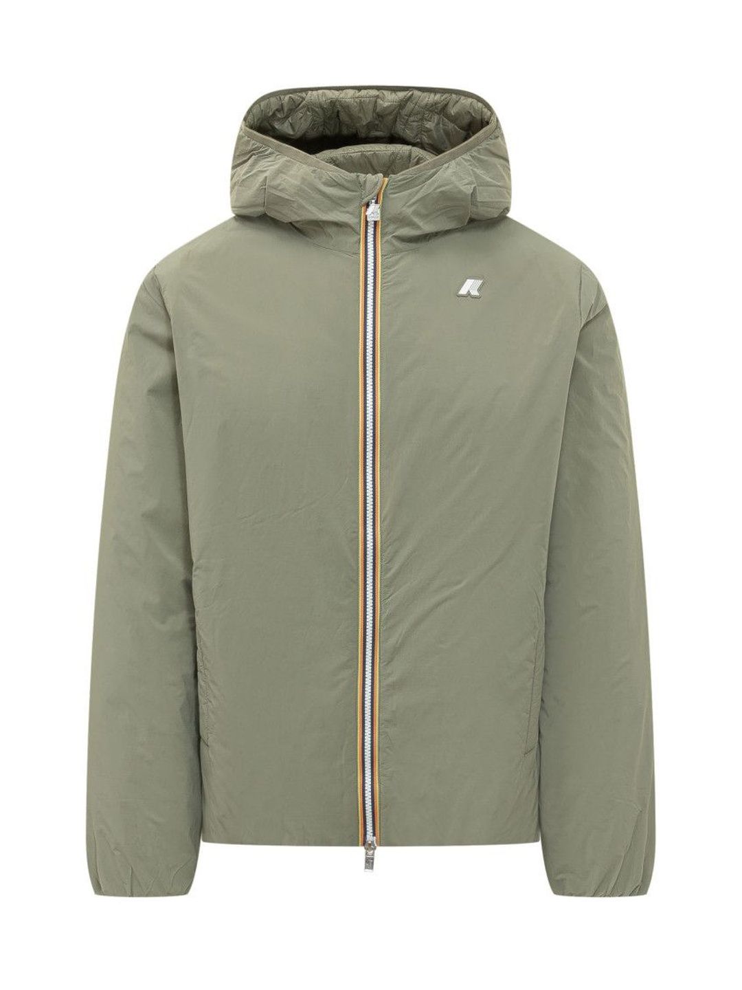 K-Way Green Solid Hood Jacket